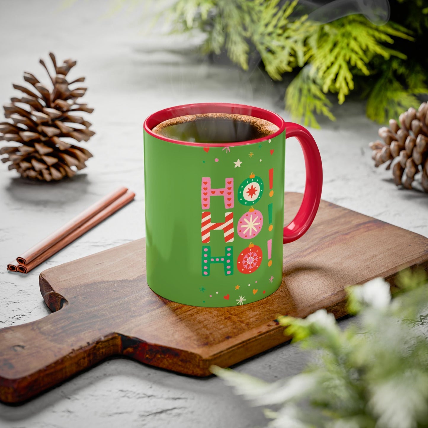 Festive Holiday Mug - Perfect for Christmas, Gift for Coffee Lovers & Cheerful Decor, Ho Ho Ho Design, 11oz & 15oz - Metamorphosis Creations