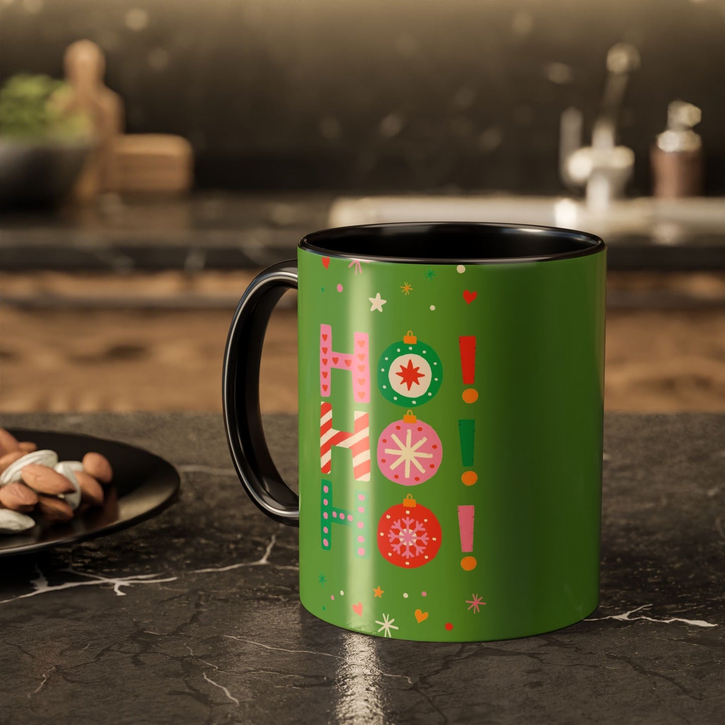 Festive Holiday Mug - Perfect for Christmas, Gift for Coffee Lovers & Cheerful Decor, Ho Ho Ho Design, 11oz & 15oz - Metamorphosis Creations