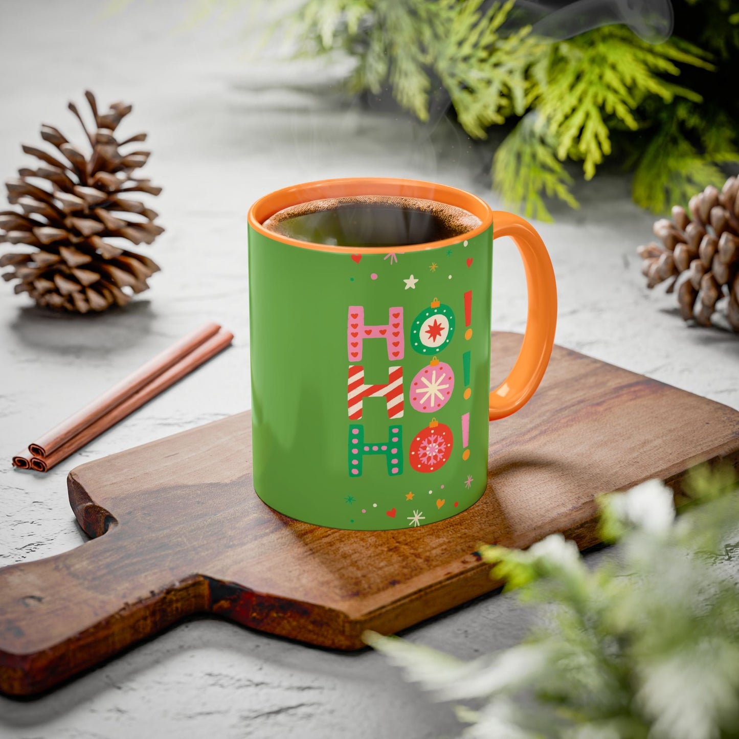 Festive Holiday Mug - Perfect for Christmas, Gift for Coffee Lovers & Cheerful Decor, Ho Ho Ho Design, 11oz & 15oz - Metamorphosis Creations