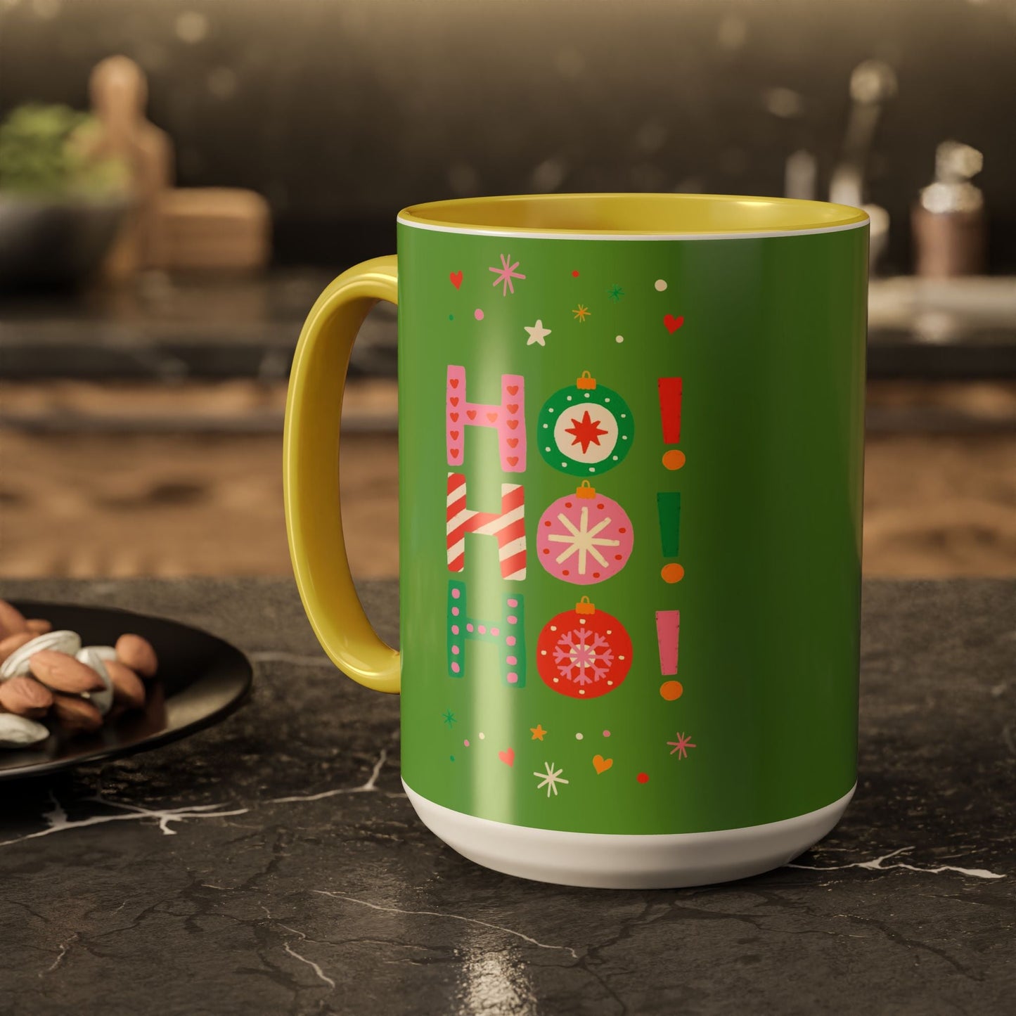Festive Holiday Mug - Perfect for Christmas, Gift for Coffee Lovers & Cheerful Decor, Ho Ho Ho Design, 11oz & 15oz - Metamorphosis Creations