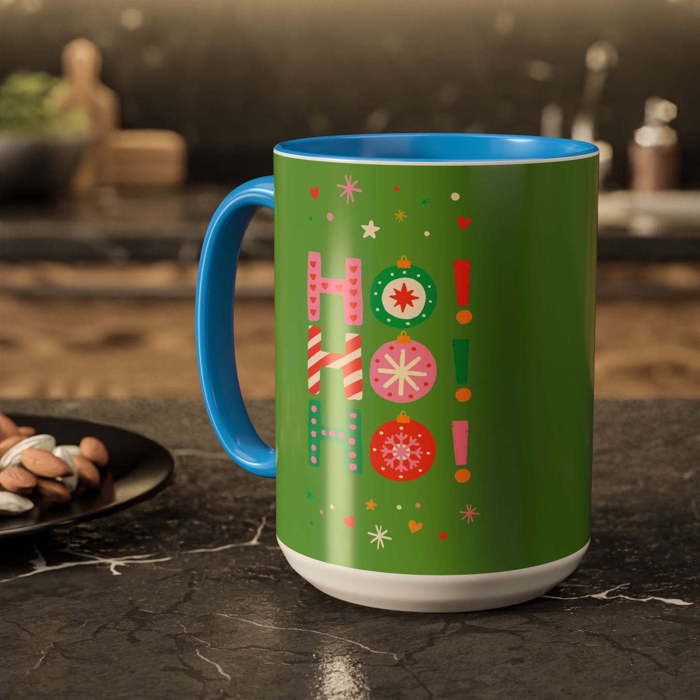 Festive Holiday Mug - Perfect for Christmas, Gift for Coffee Lovers & Cheerful Decor, Ho Ho Ho Design, 11oz & 15oz - Metamorphosis Creations
