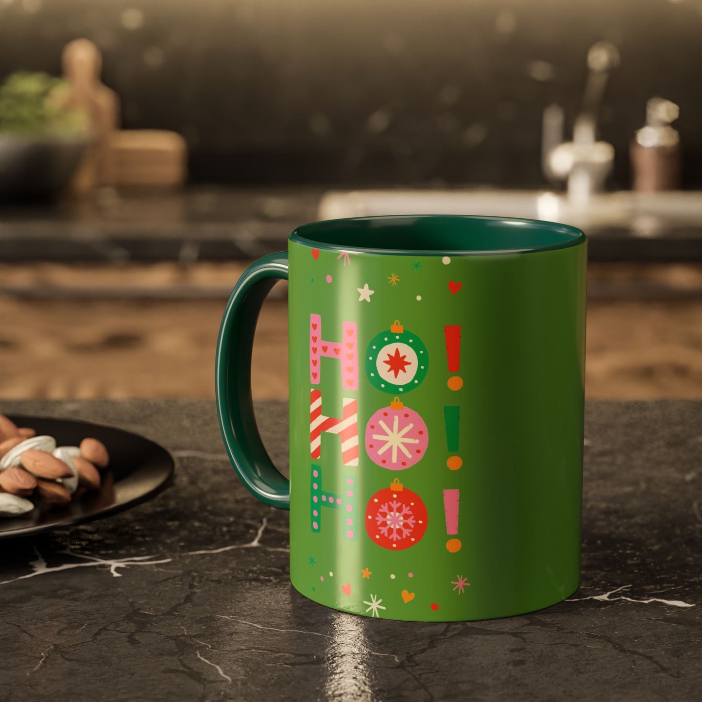 Festive Holiday Mug - Perfect for Christmas, Gift for Coffee Lovers & Cheerful Decor, Ho Ho Ho Design, 11oz & 15oz - Metamorphosis Creations