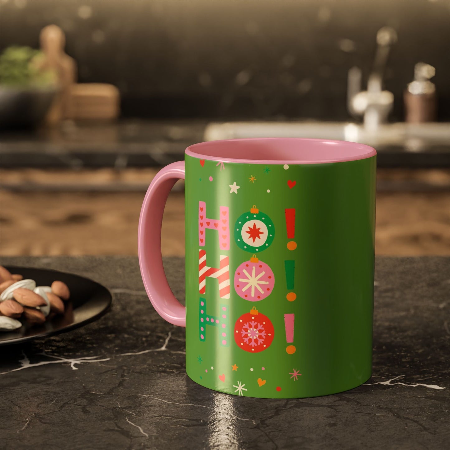 Festive Holiday Mug - Perfect for Christmas, Gift for Coffee Lovers & Cheerful Decor, Ho Ho Ho Design, 11oz & 15oz - Metamorphosis Creations