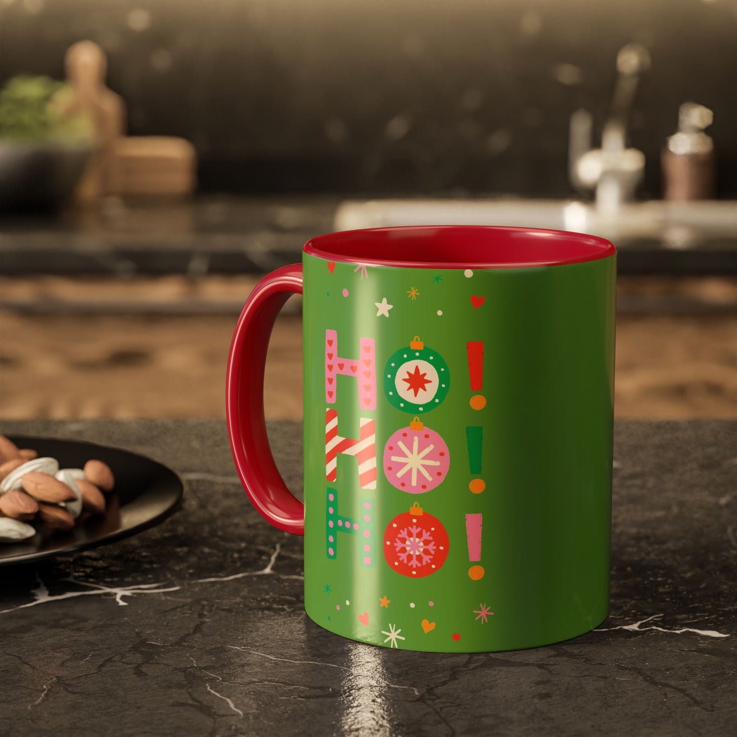 Festive Holiday Mug - Perfect for Christmas, Gift for Coffee Lovers & Cheerful Decor, Ho Ho Ho Design, 11oz & 15oz - Metamorphosis Creations