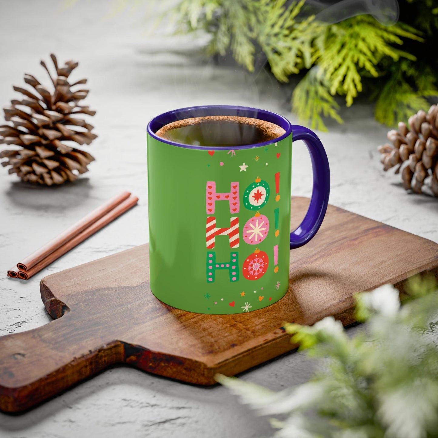 Festive Holiday Mug - Perfect for Christmas, Gift for Coffee Lovers & Cheerful Decor, Ho Ho Ho Design, 11oz & 15oz - Metamorphosis Creations