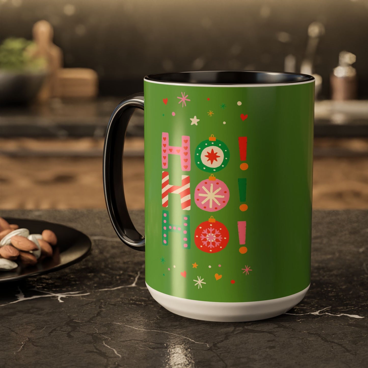 Festive Holiday Mug - Perfect for Christmas, Gift for Coffee Lovers & Cheerful Decor, Ho Ho Ho Design, 11oz & 15oz - Metamorphosis Creations