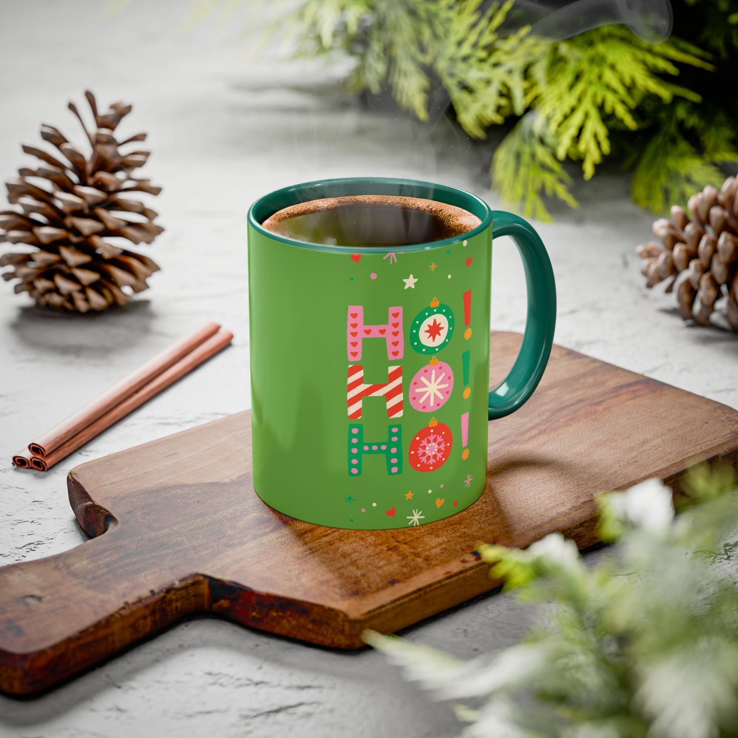 Festive Holiday Mug - Perfect for Christmas, Gift for Coffee Lovers & Cheerful Decor, Ho Ho Ho Design, 11oz & 15oz - Metamorphosis Creations