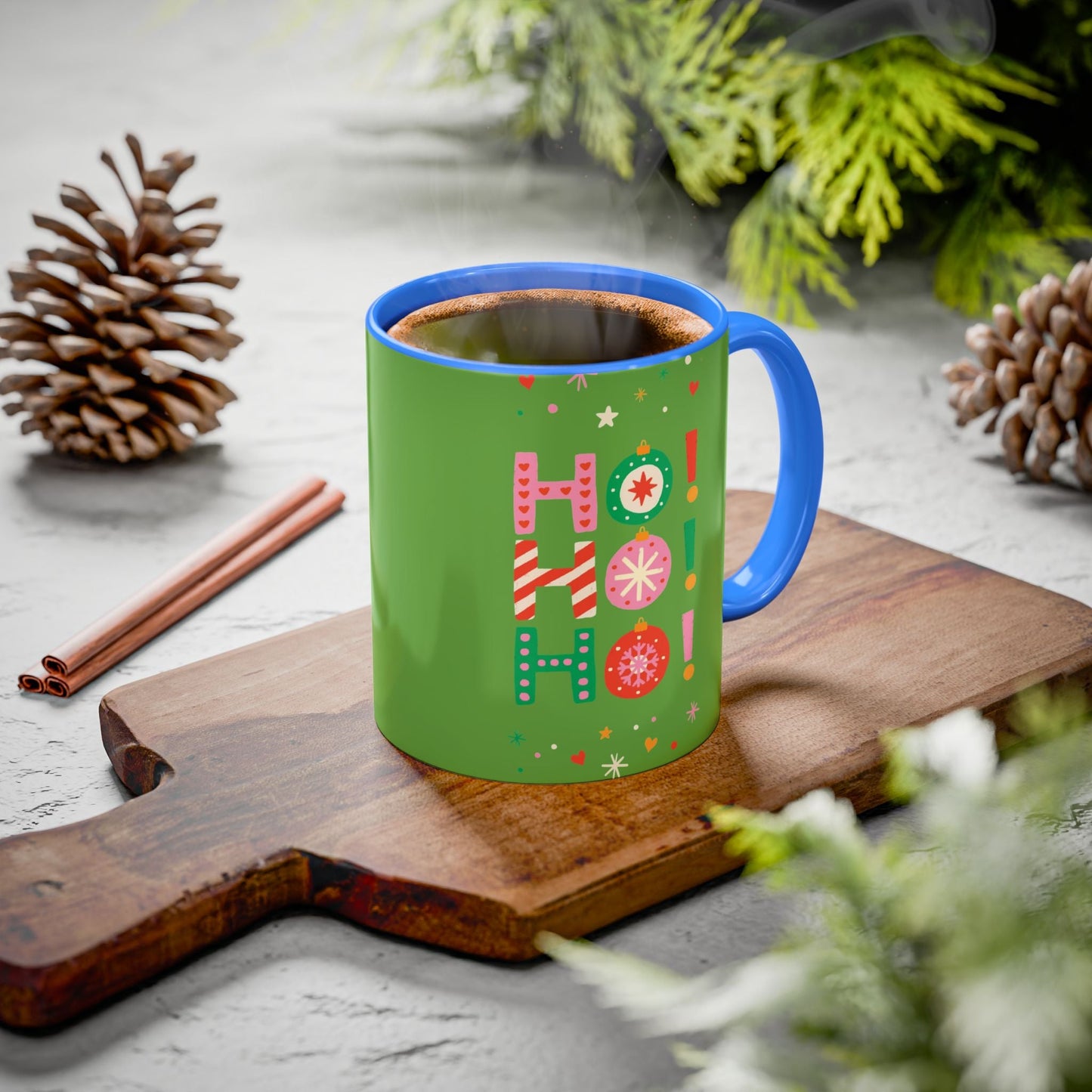 Festive Holiday Mug - Perfect for Christmas, Gift for Coffee Lovers & Cheerful Decor, Ho Ho Ho Design, 11oz & 15oz - Metamorphosis Creations