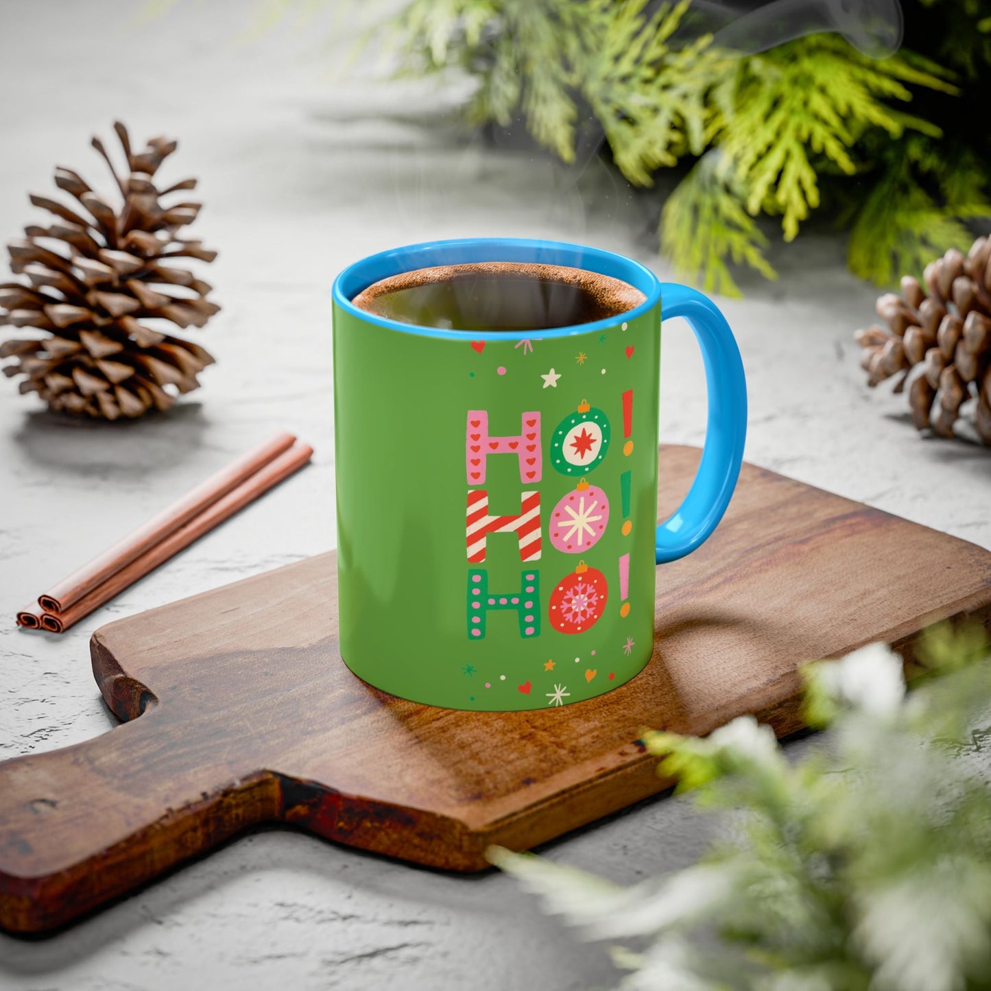 Festive Holiday Mug - Perfect for Christmas, Gift for Coffee Lovers & Cheerful Decor, Ho Ho Ho Design, 11oz & 15oz - Metamorphosis Creations