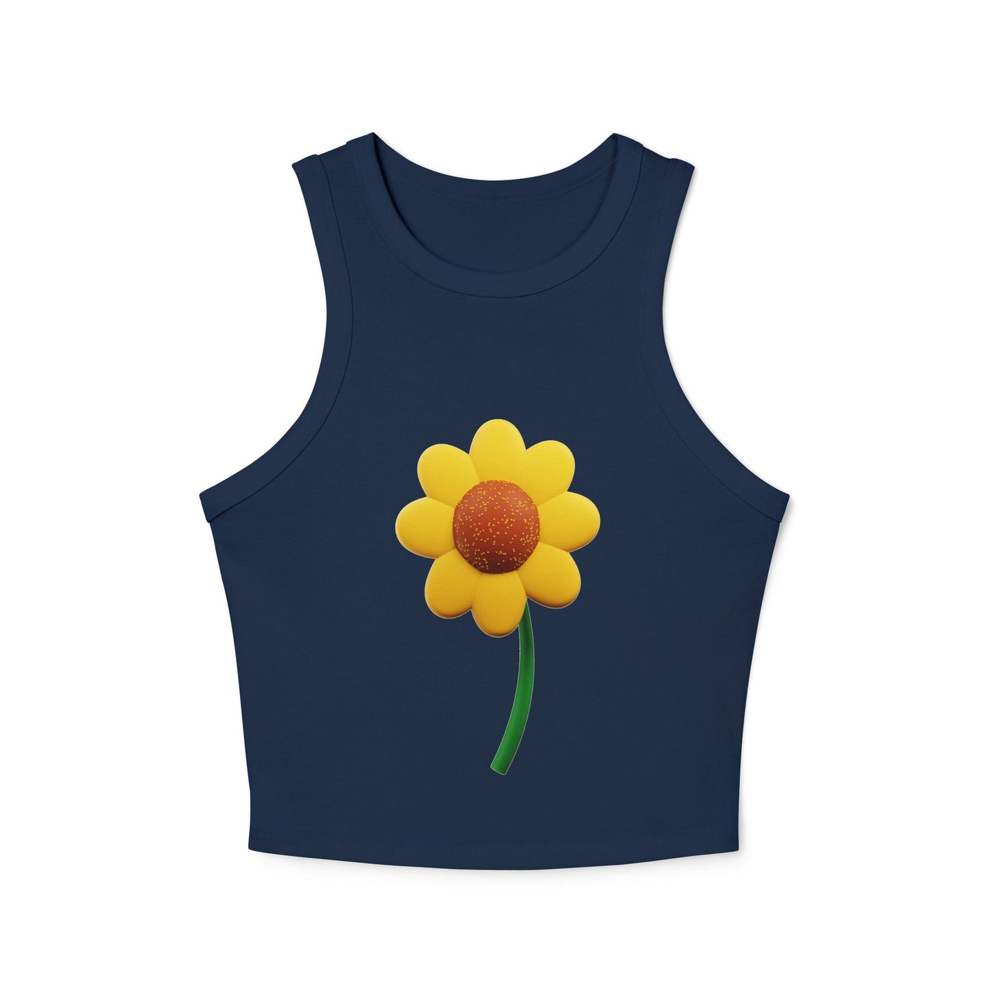 Floral Racer Tank Top Summer Top Women’s Flower Shirt Festival Outfit Top Boho - Metamorphosis Creations