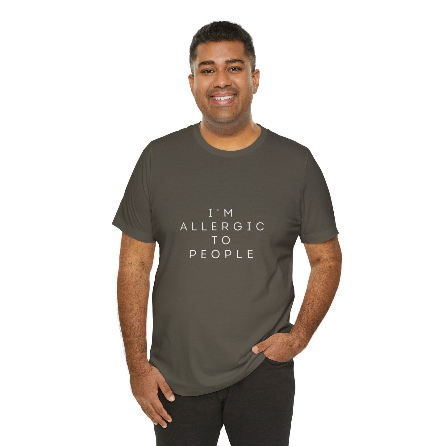 Funny Graphic Tee, Unisex Allergy Humor Shirt, Introvert Gift, Casual Wear, Quirky T-Shirt - Metamorphosis Creations