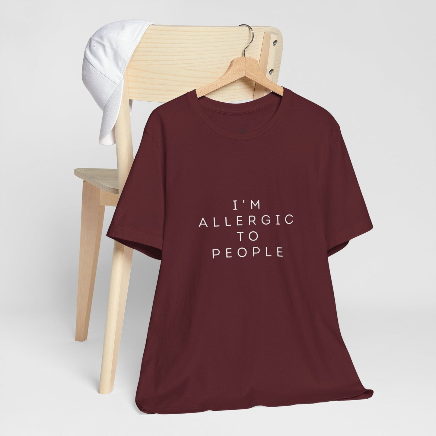 Funny Graphic Tee, Unisex Allergy Humor Shirt, Introvert Gift, Casual Wear, Quirky T-Shirt - Metamorphosis Creations