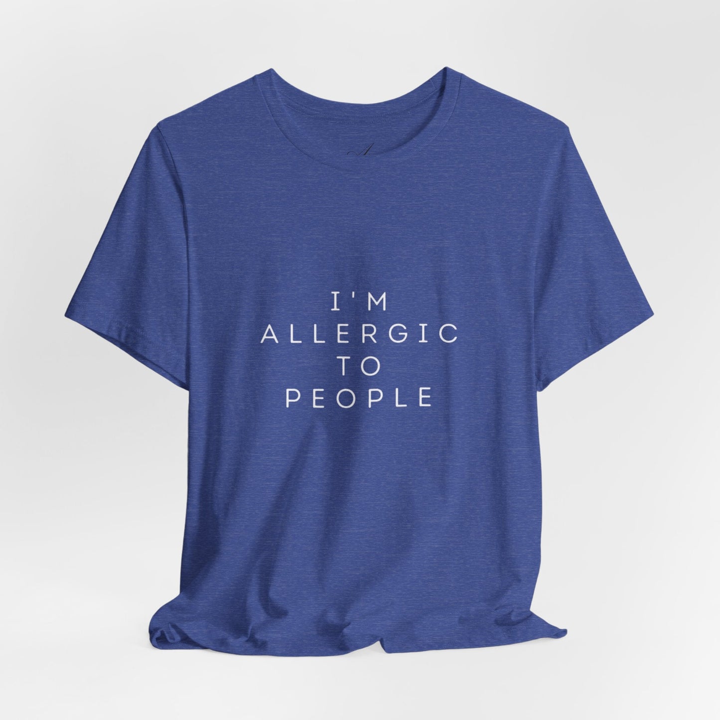 Funny Graphic Tee, Unisex Allergy Humor Shirt, Introvert Gift, Casual Wear, Quirky T-Shirt - Metamorphosis Creations