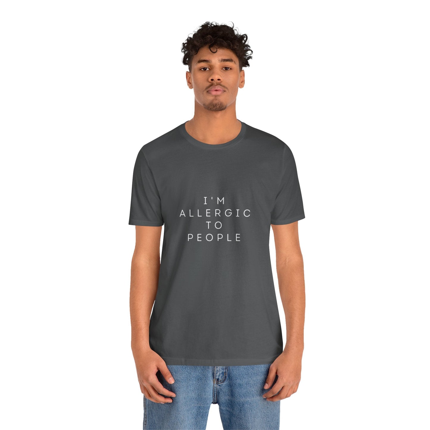 Funny Graphic Tee, Unisex Allergy Humor Shirt, Introvert Gift, Casual Wear, Quirky T-Shirt - Metamorphosis Creations