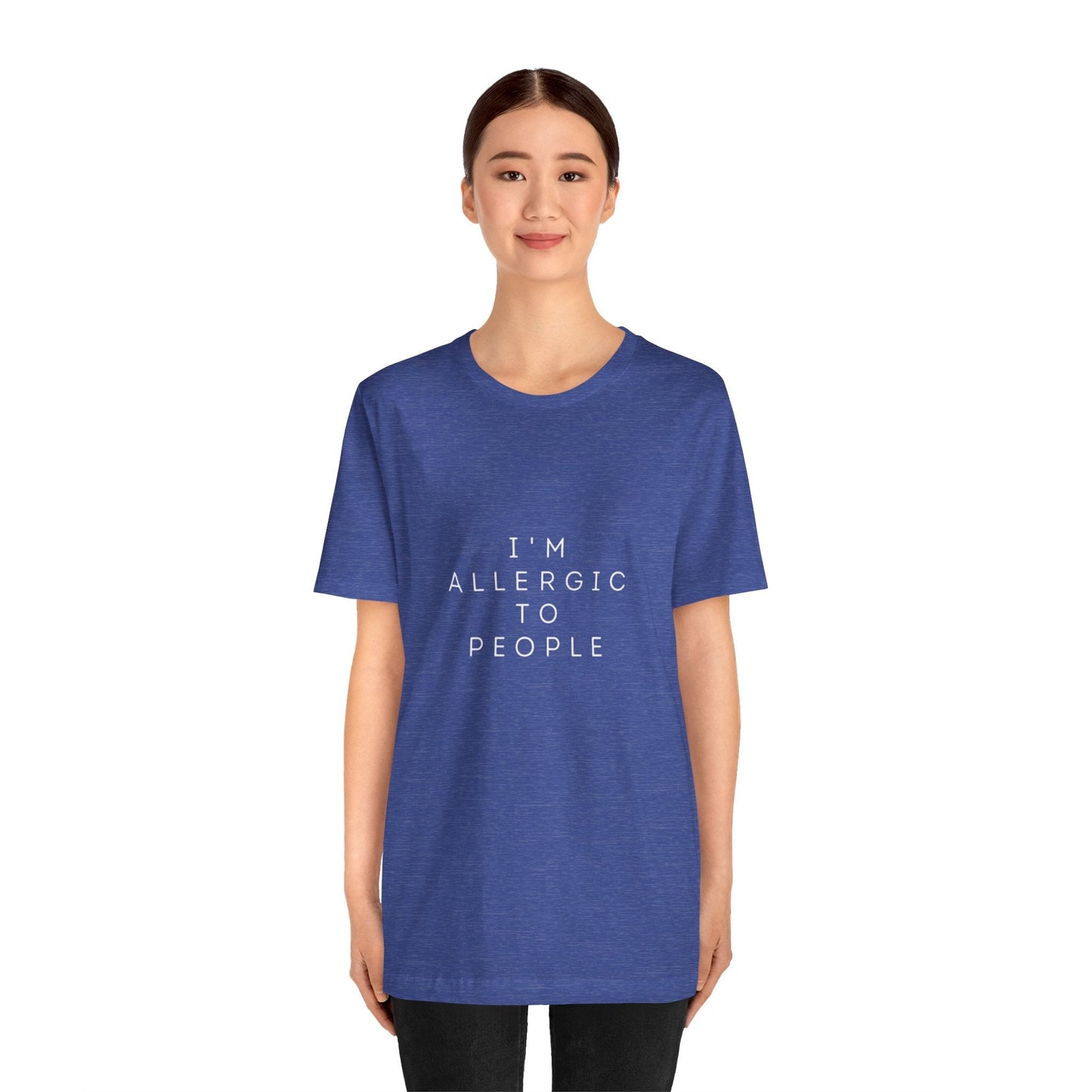 Funny Graphic Tee, Unisex Allergy Humor Shirt, Introvert Gift, Casual Wear, Quirky T-Shirt - Metamorphosis Creations