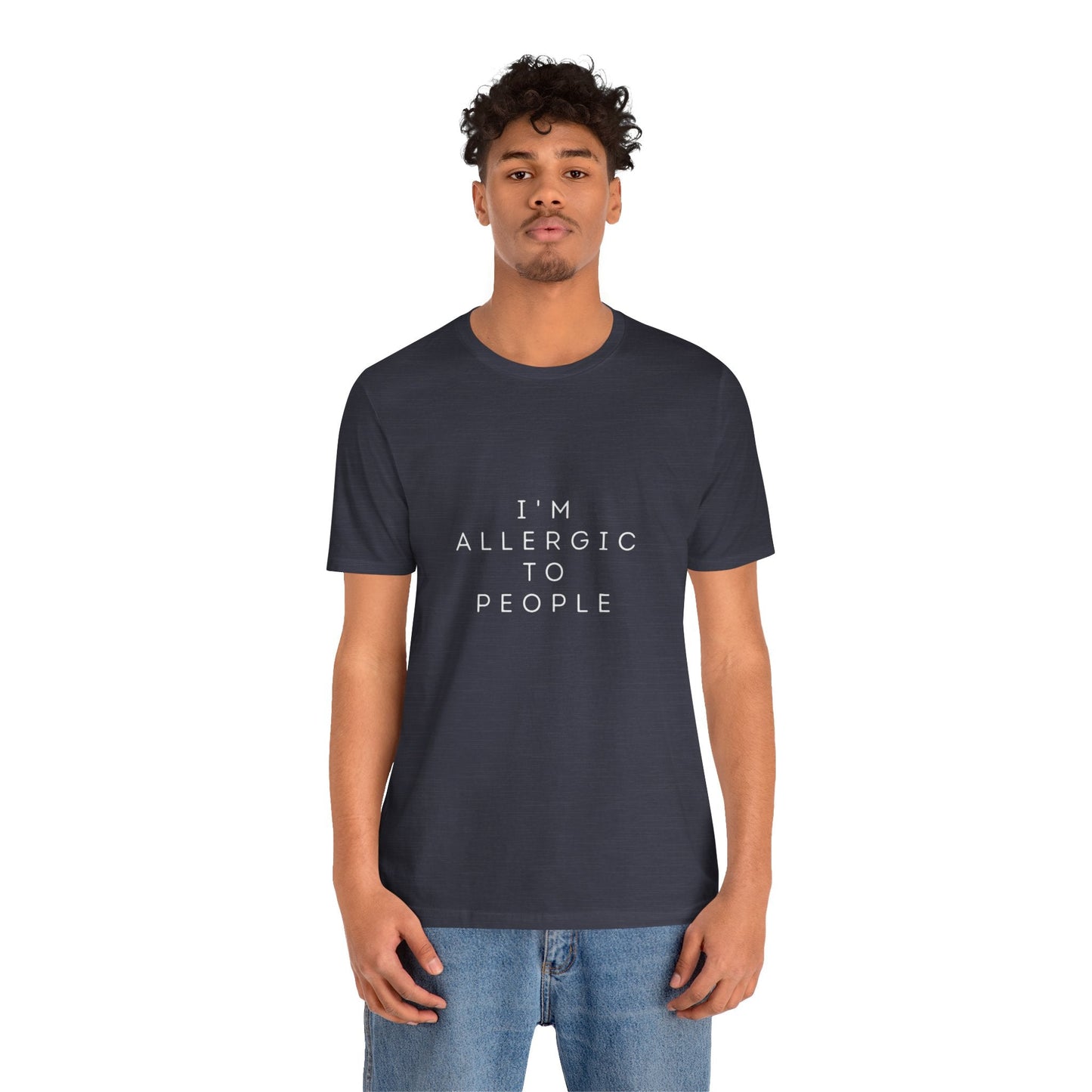 Funny Graphic Tee, Unisex Allergy Humor Shirt, Introvert Gift, Casual Wear, Quirky T-Shirt - Metamorphosis Creations