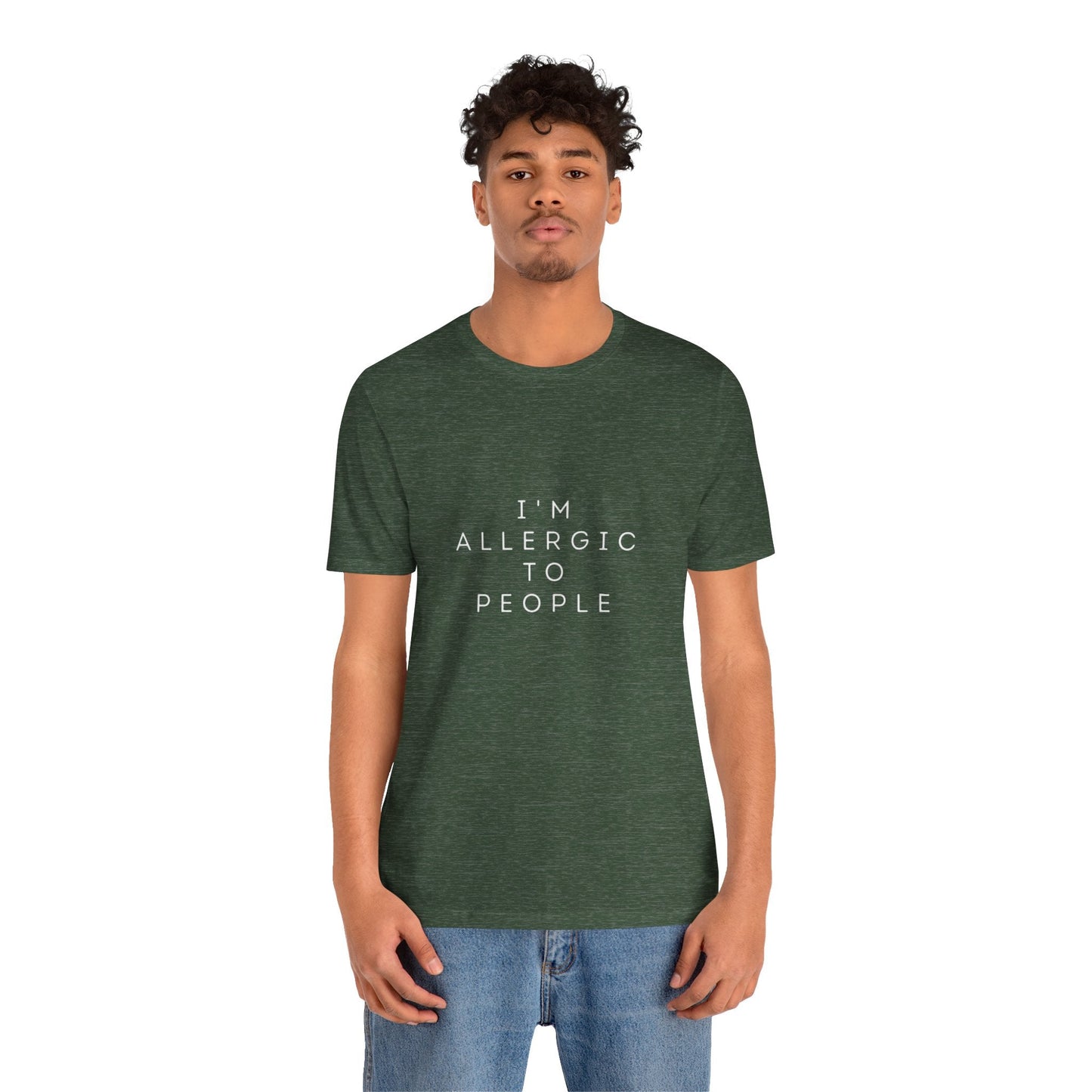 Funny Graphic Tee, Unisex Allergy Humor Shirt, Introvert Gift, Casual Wear, Quirky T-Shirt - Metamorphosis Creations