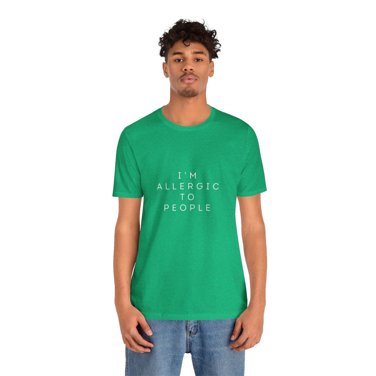 Funny Graphic Tee, Unisex Allergy Humor Shirt, Introvert Gift, Casual Wear, Quirky T-Shirt - Metamorphosis Creations