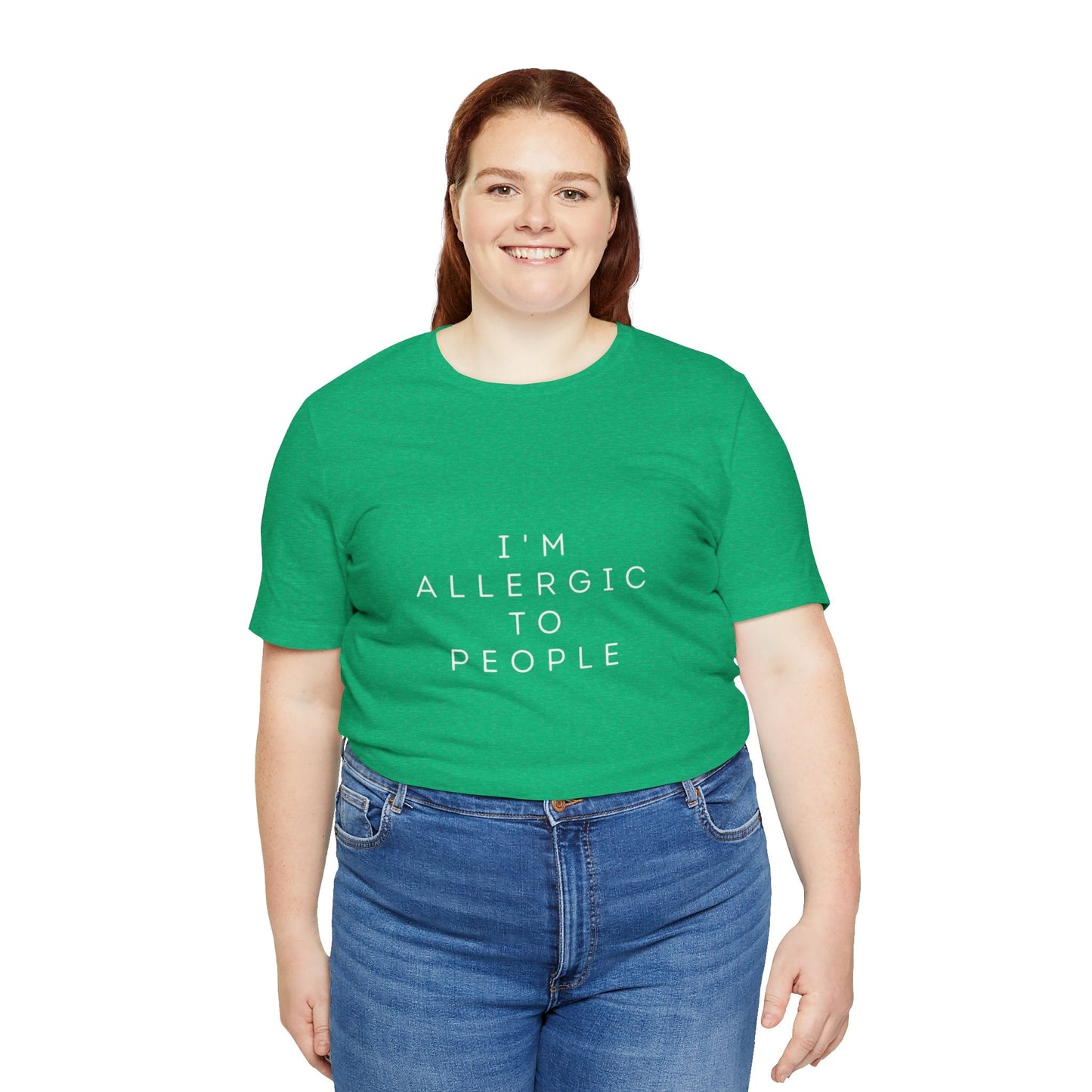 Funny Graphic Tee, Unisex Allergy Humor Shirt, Introvert Gift, Casual Wear, Quirky T-Shirt - Metamorphosis Creations