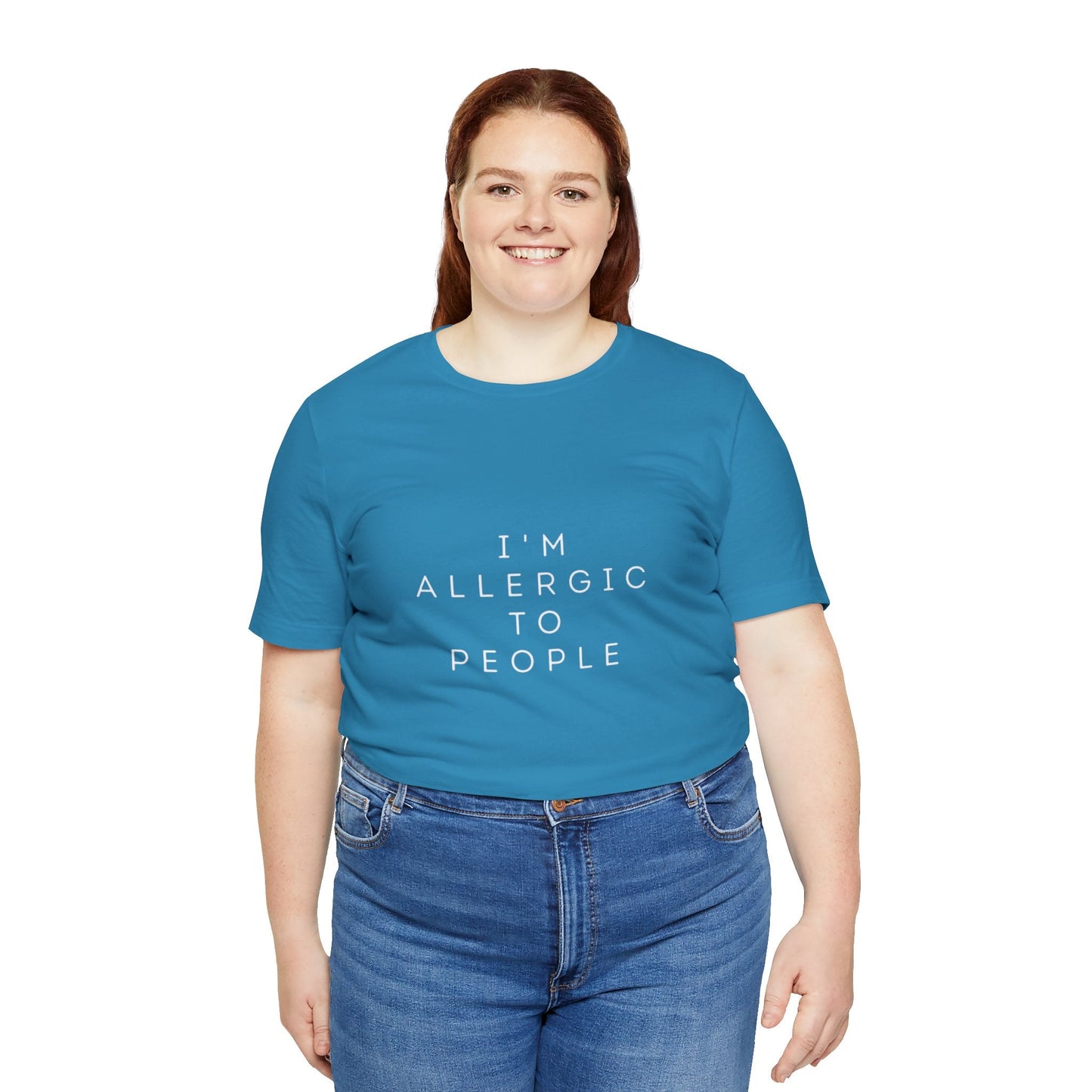 Funny Graphic Tee, Unisex Allergy Humor Shirt, Introvert Gift, Casual Wear, Quirky T-Shirt - Metamorphosis Creations