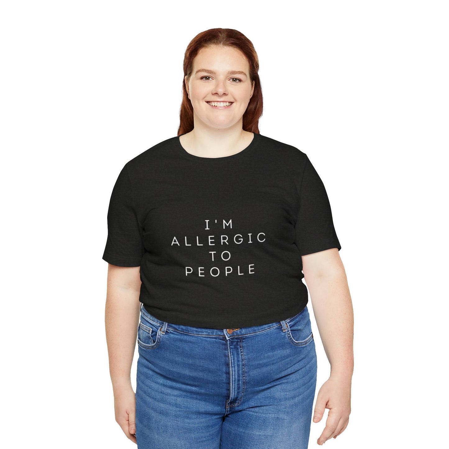 Funny Graphic Tee, Unisex Allergy Humor Shirt, Introvert Gift, Casual Wear, Quirky T-Shirt - Metamorphosis Creations