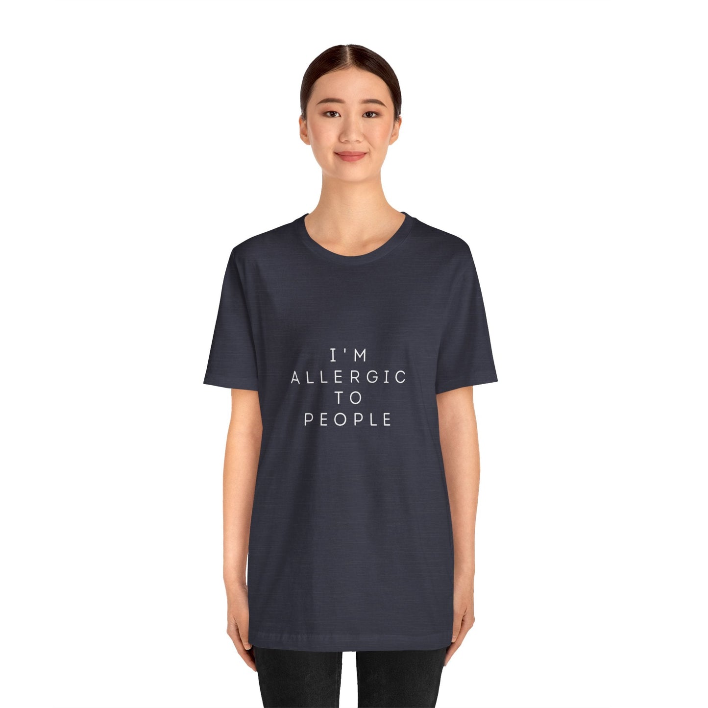 Funny Graphic Tee, Unisex Allergy Humor Shirt, Introvert Gift, Casual Wear, Quirky T-Shirt - Metamorphosis Creations