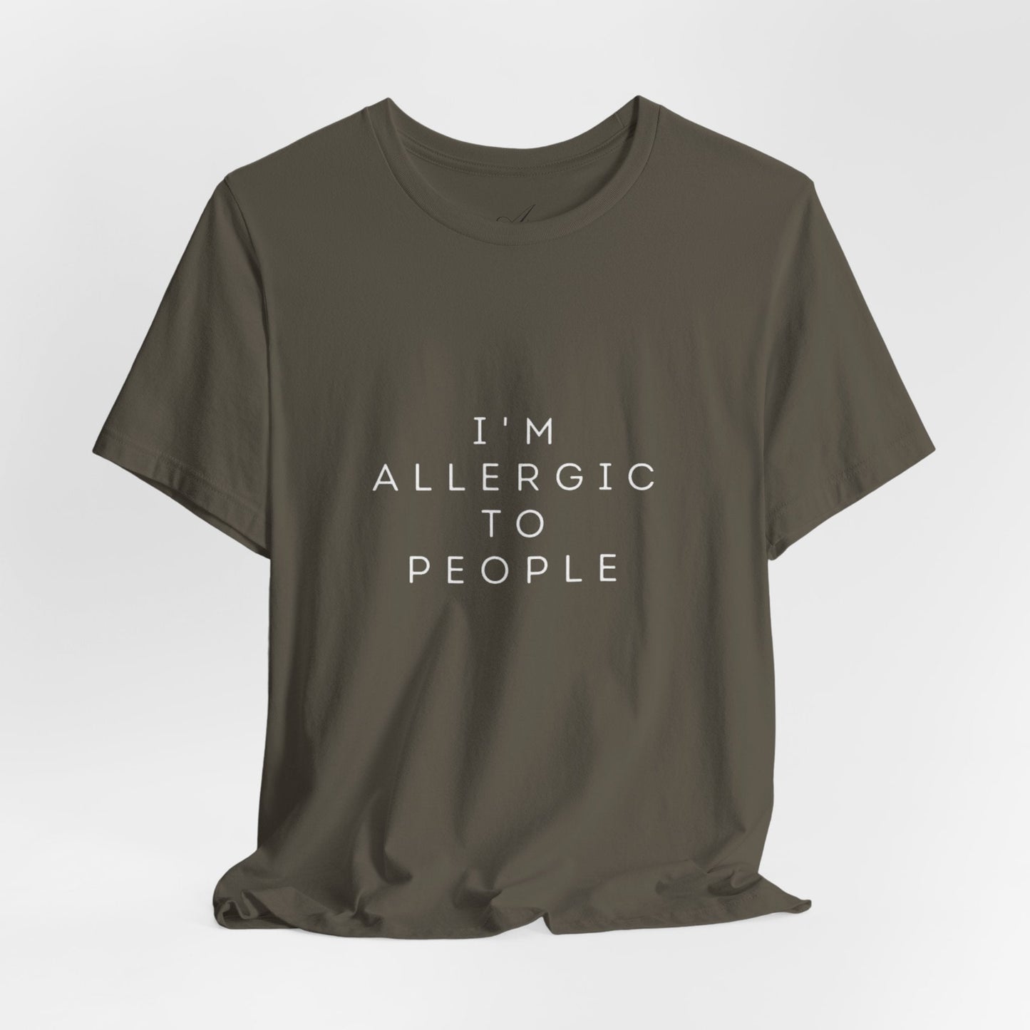Funny Graphic Tee, Unisex Allergy Humor Shirt, Introvert Gift, Casual Wear, Quirky T-Shirt - Metamorphosis Creations