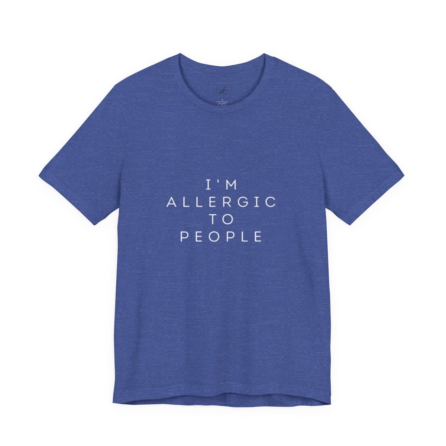 Funny Graphic Tee, Unisex Allergy Humor Shirt, Introvert Gift, Casual Wear, Quirky T-Shirt - Metamorphosis Creations