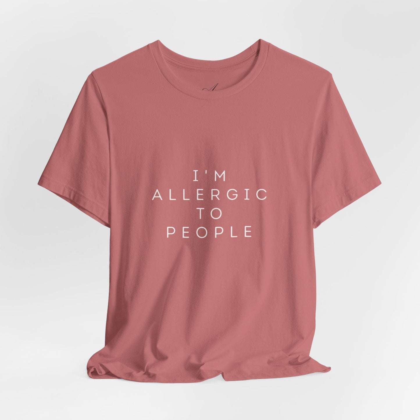 Funny Graphic Tee, Unisex Allergy Humor Shirt, Introvert Gift, Casual Wear, Quirky T-Shirt - Metamorphosis Creations