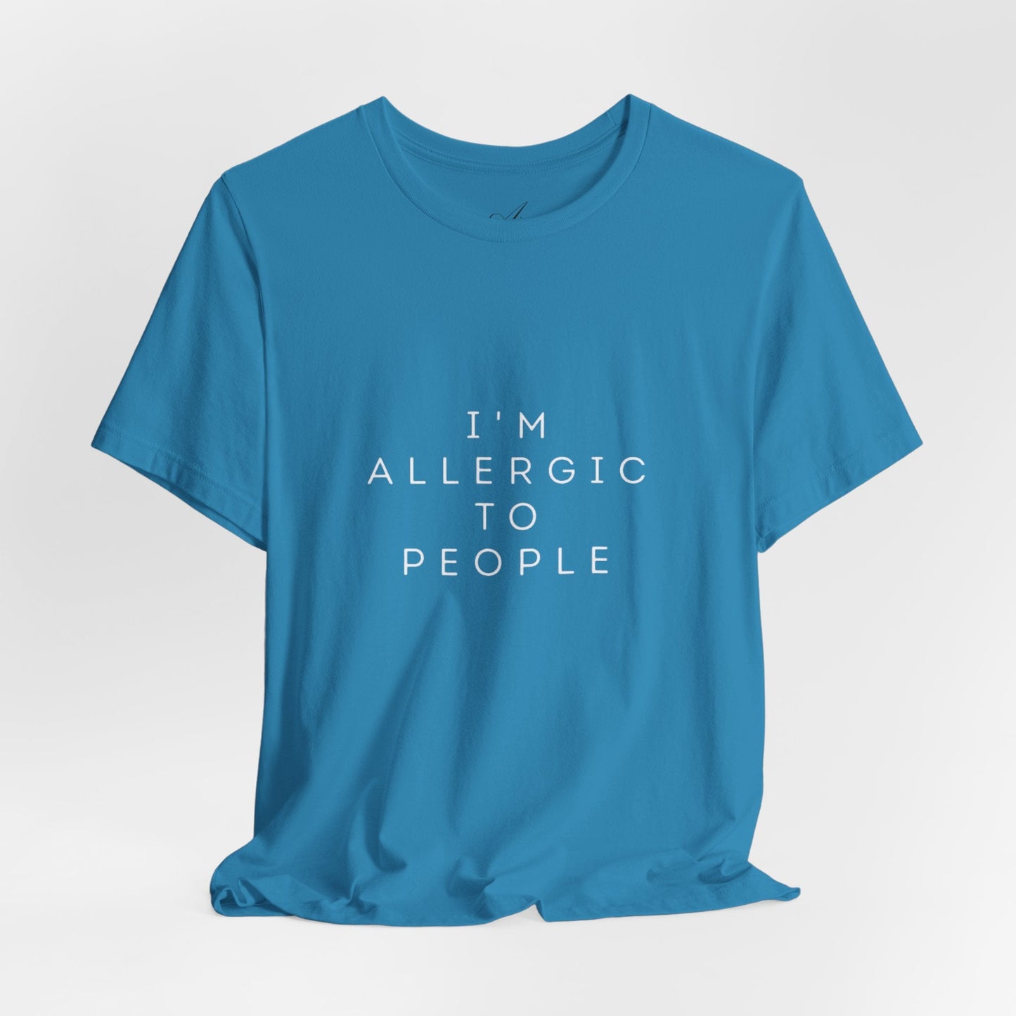 Funny Graphic Tee, Unisex Allergy Humor Shirt, Introvert Gift, Casual Wear, Quirky T-Shirt - Metamorphosis Creations