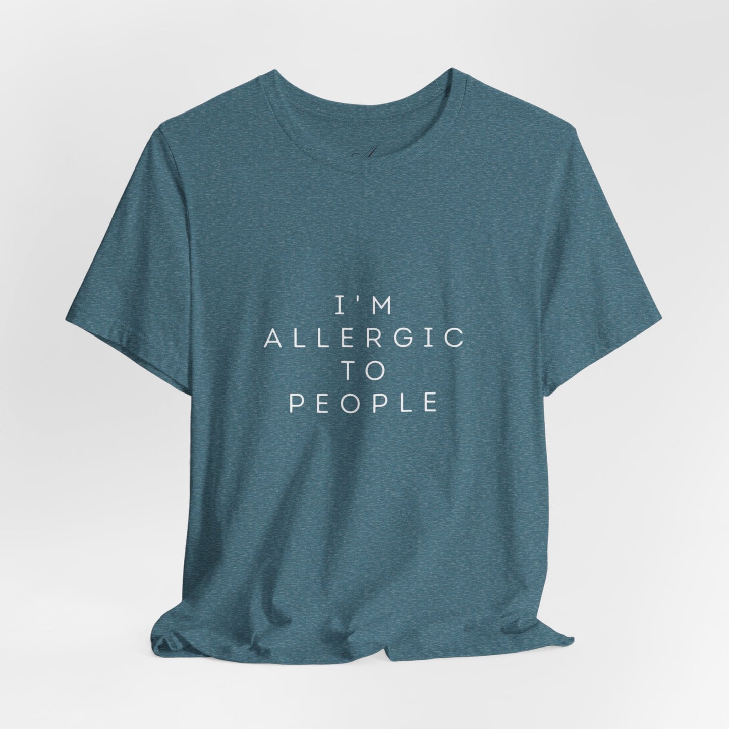 Funny Graphic Tee, Unisex Allergy Humor Shirt, Introvert Gift, Casual Wear, Quirky T-Shirt - Metamorphosis Creations
