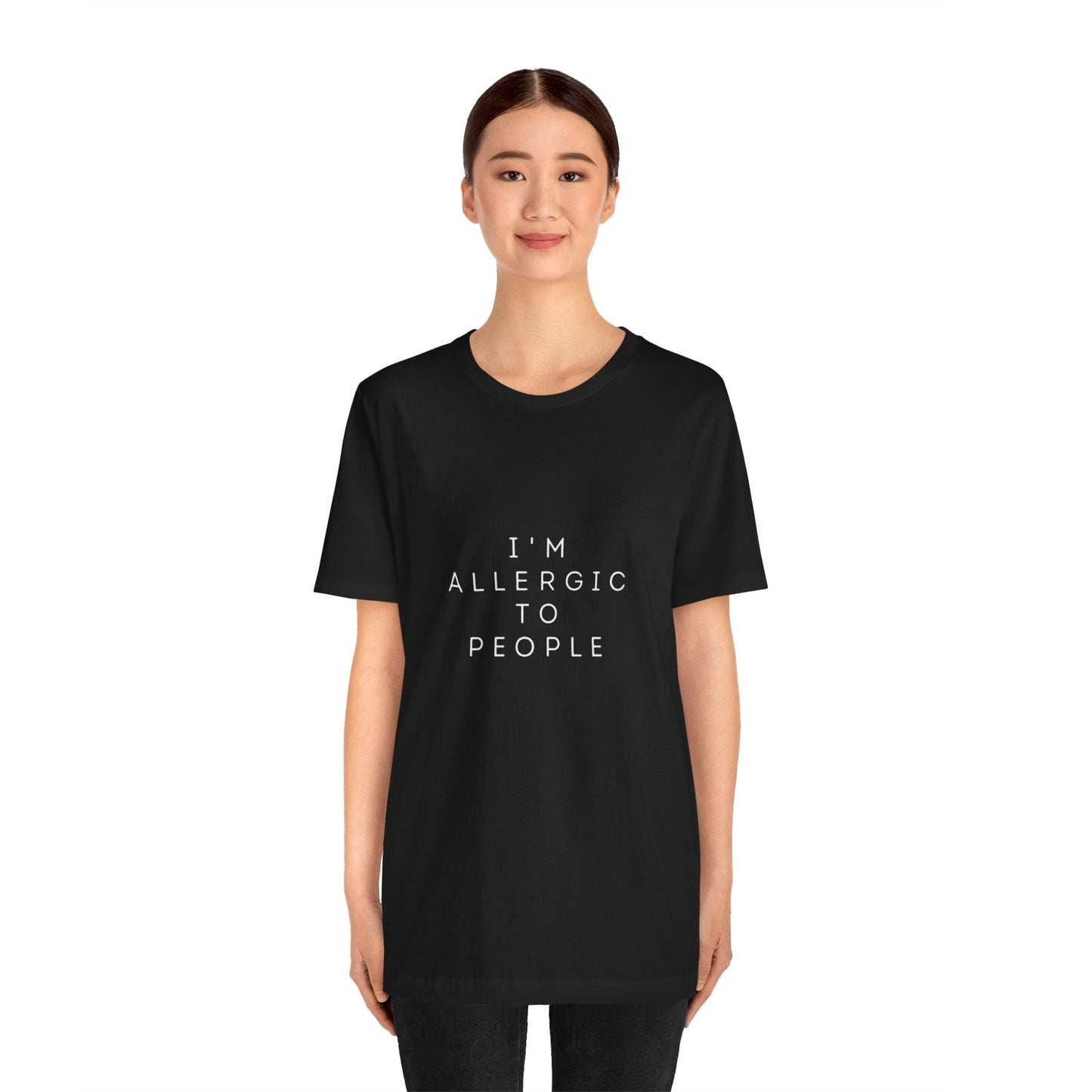 Funny Graphic Tee, Unisex Allergy Humor Shirt, Introvert Gift, Casual Wear, Quirky T-Shirt - Metamorphosis Creations
