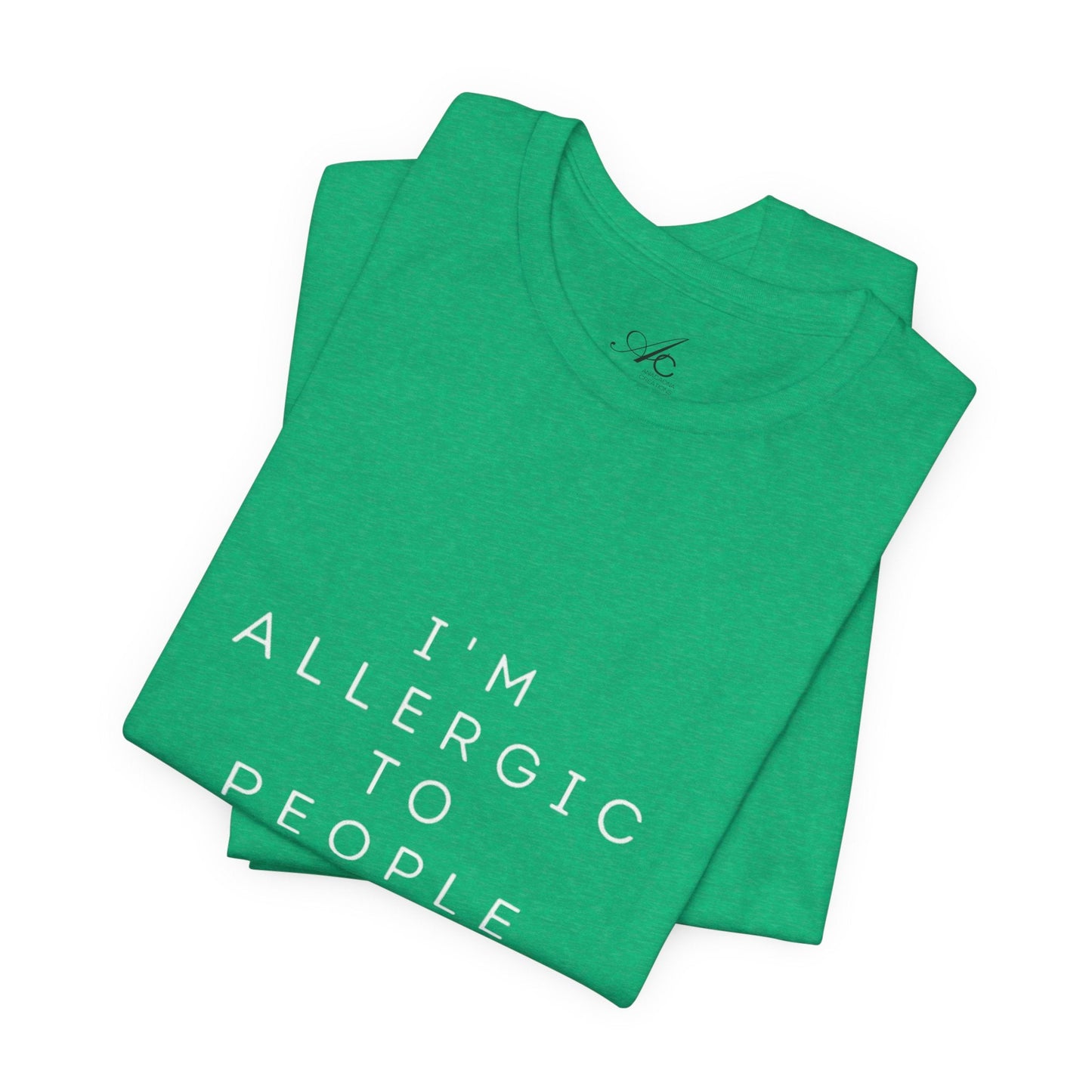 Funny Graphic Tee, Unisex Allergy Humor Shirt, Introvert Gift, Casual Wear, Quirky T-Shirt - Metamorphosis Creations