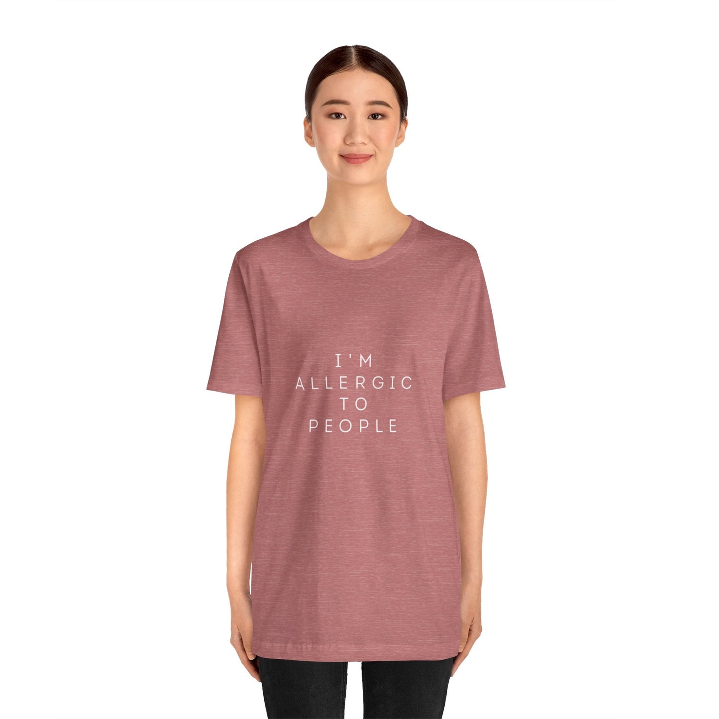 Funny Graphic Tee, Unisex Allergy Humor Shirt, Introvert Gift, Casual Wear, Quirky T-Shirt - Metamorphosis Creations