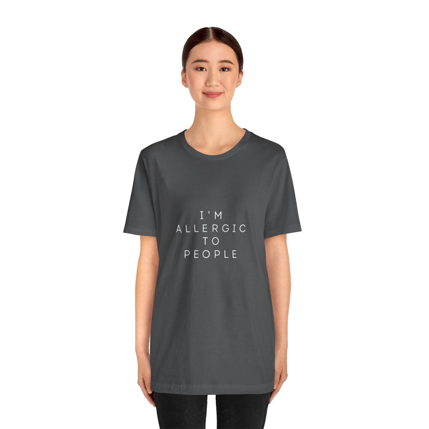 Funny Graphic Tee, Unisex Allergy Humor Shirt, Introvert Gift, Casual Wear, Quirky T-Shirt - Metamorphosis Creations