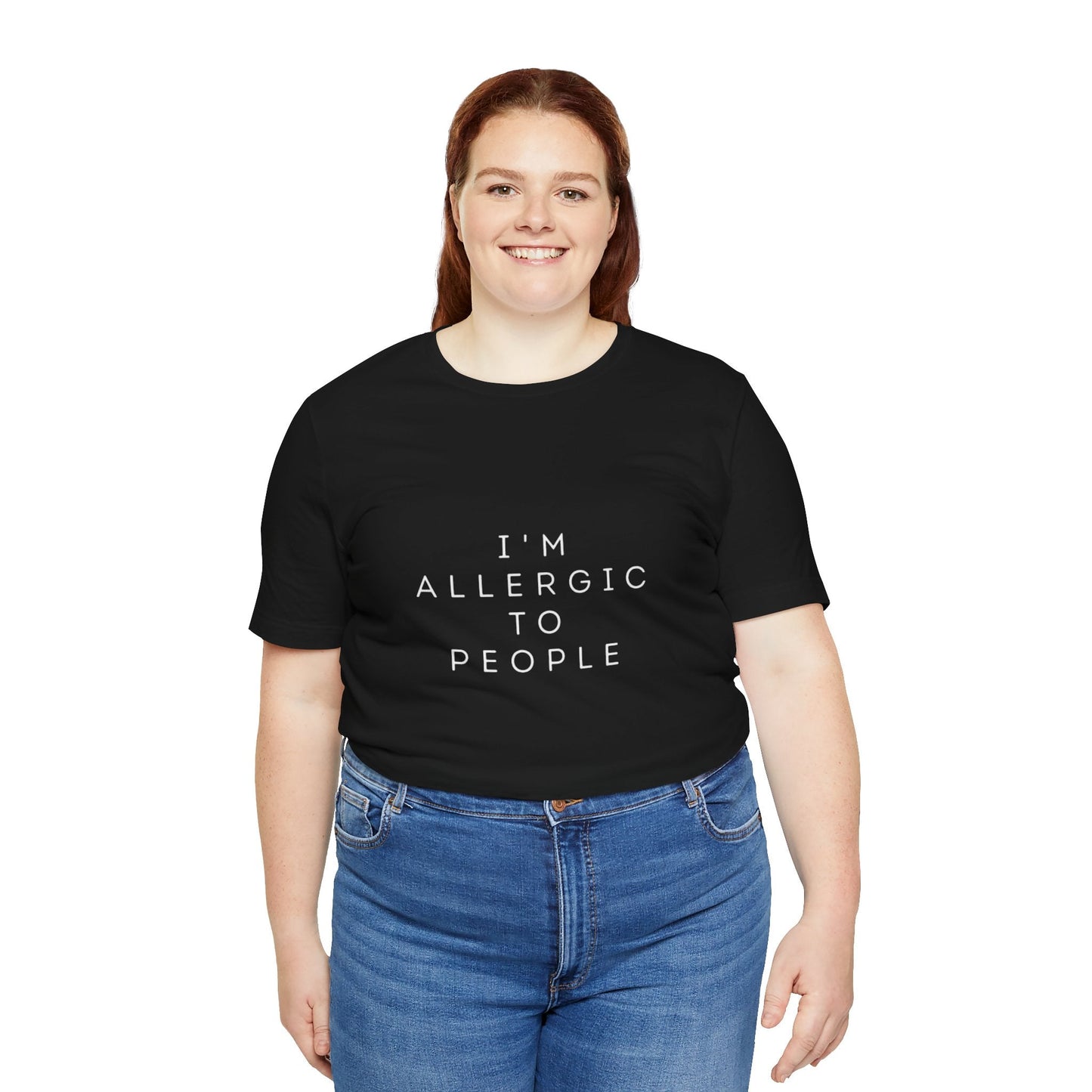 Funny Graphic Tee, Unisex Allergy Humor Shirt, Introvert Gift, Casual Wear, Quirky T-Shirt - Metamorphosis Creations