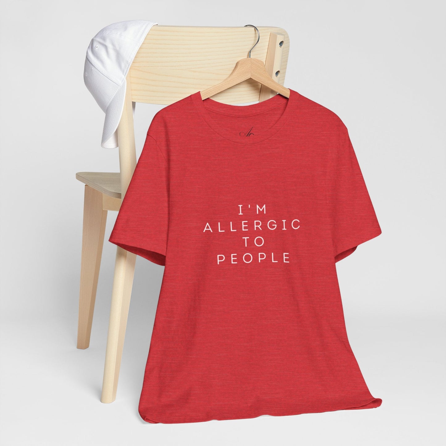 Funny Graphic Tee, Unisex Allergy Humor Shirt, Introvert Gift, Casual Wear, Quirky T-Shirt - Metamorphosis Creations