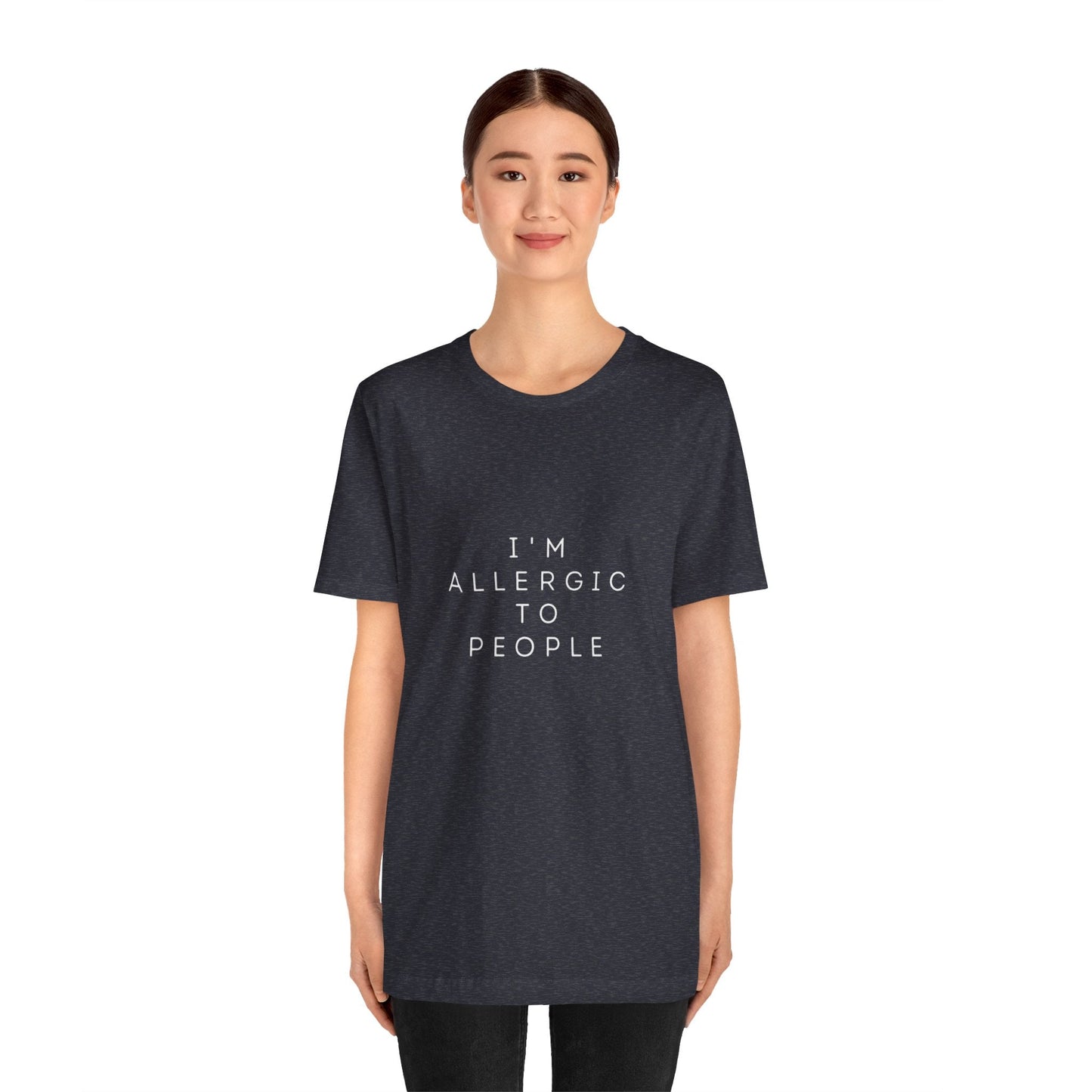 Funny Graphic Tee, Unisex Allergy Humor Shirt, Introvert Gift, Casual Wear, Quirky T-Shirt - Metamorphosis Creations