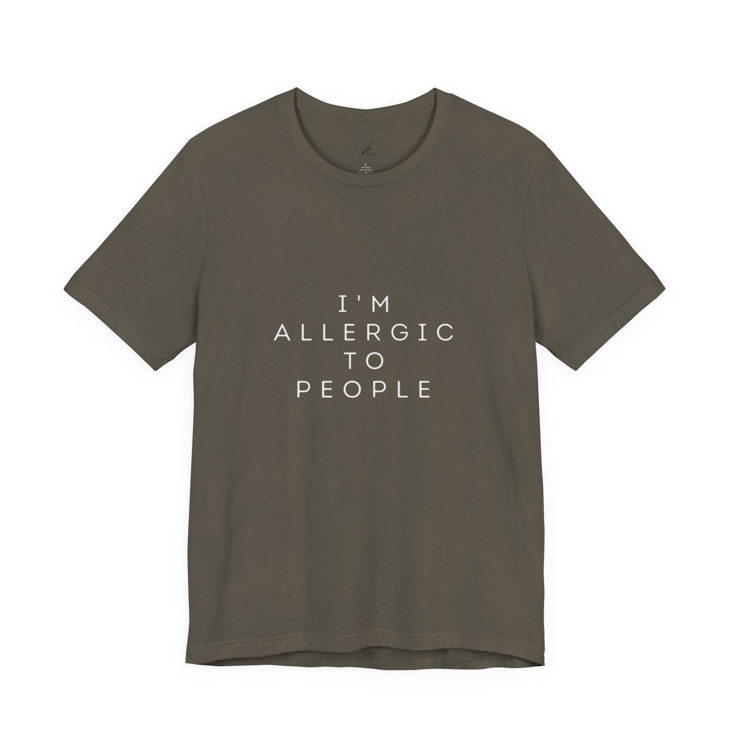 Funny Graphic Tee, Unisex Allergy Humor Shirt, Introvert Gift, Casual Wear, Quirky T-Shirt - Metamorphosis Creations