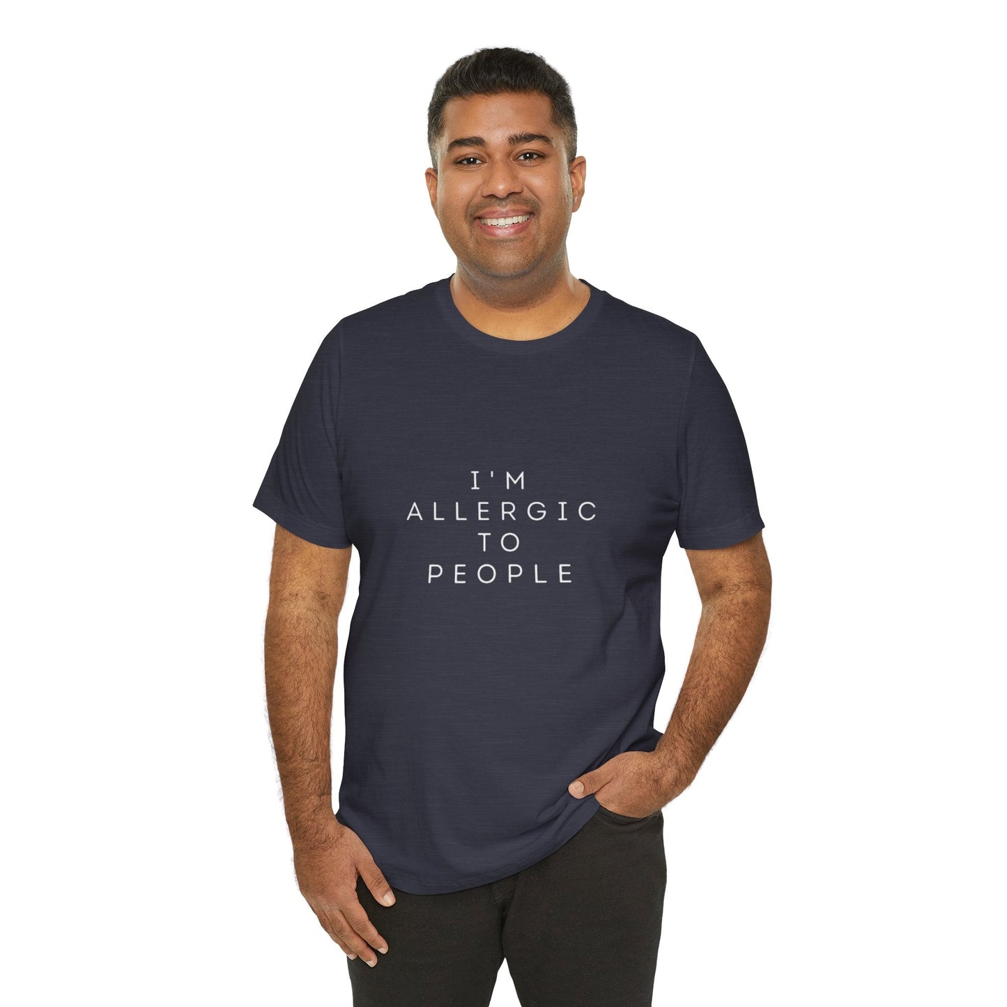 Funny Graphic Tee, Unisex Allergy Humor Shirt, Introvert Gift, Casual Wear, Quirky T-Shirt - Metamorphosis Creations