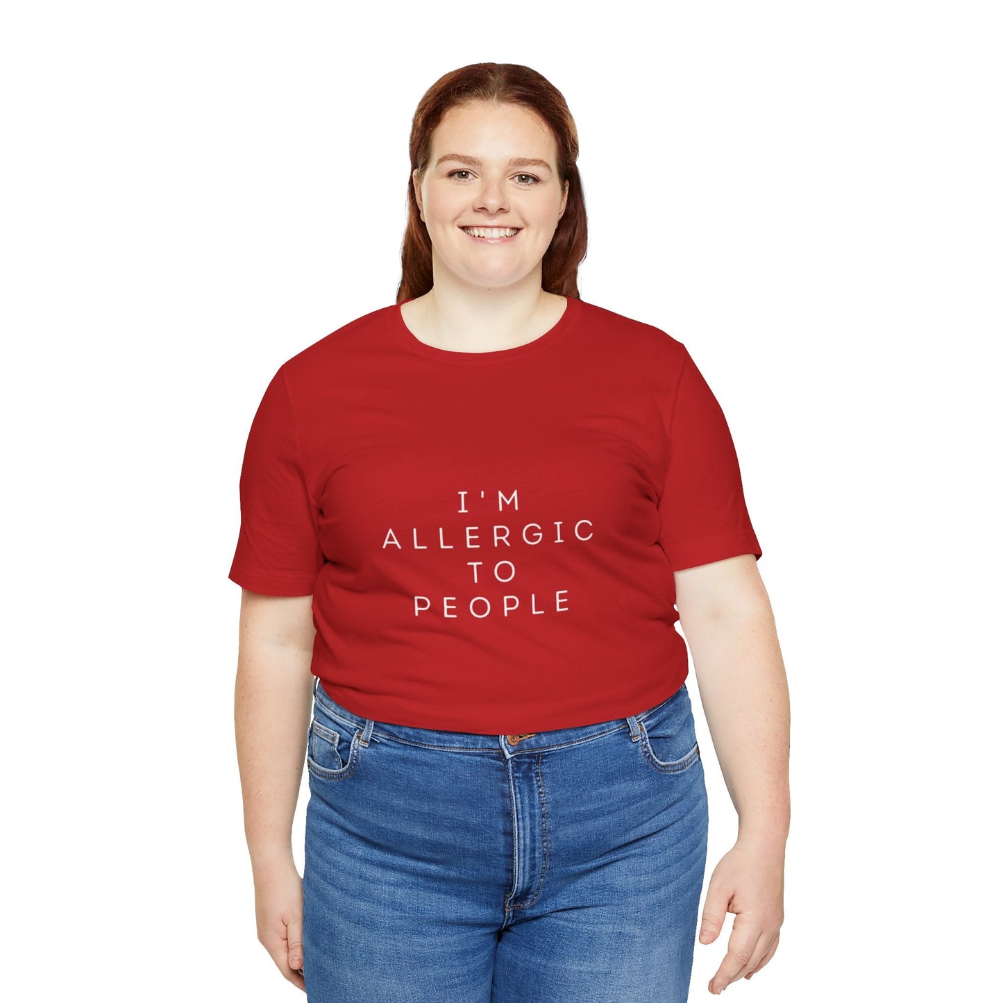 Funny Graphic Tee, Unisex Allergy Humor Shirt, Introvert Gift, Casual Wear, Quirky T-Shirt - Metamorphosis Creations