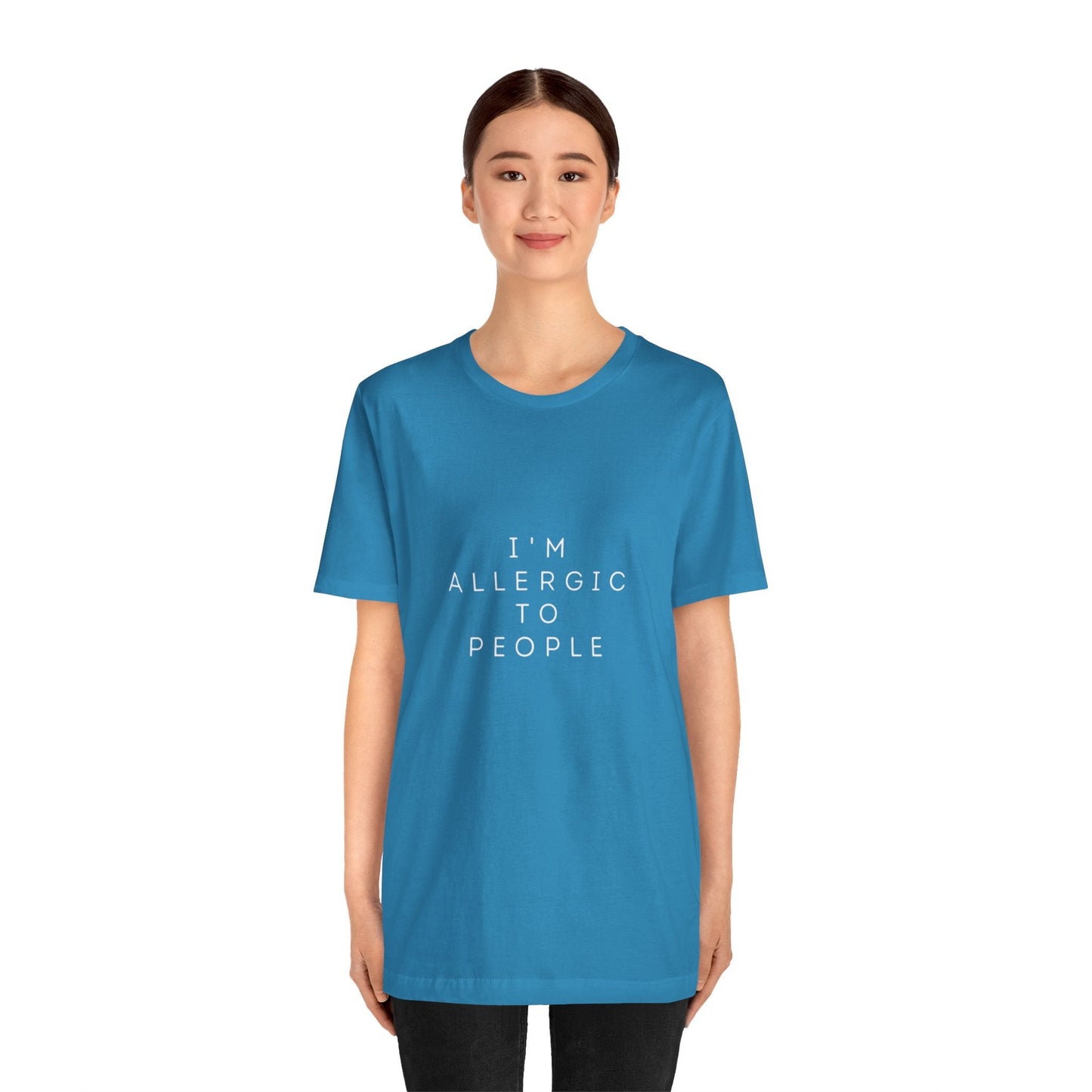 Funny Graphic Tee, Unisex Allergy Humor Shirt, Introvert Gift, Casual Wear, Quirky T-Shirt - Metamorphosis Creations
