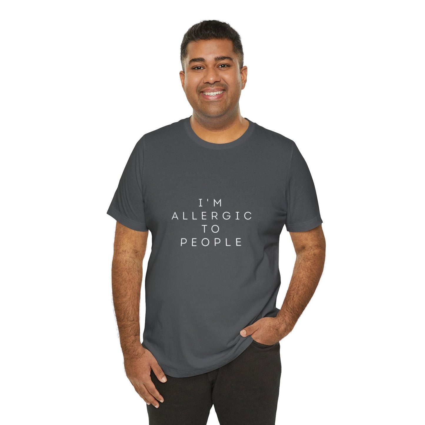 Funny Graphic Tee, Unisex Allergy Humor Shirt, Introvert Gift, Casual Wear, Quirky T-Shirt - Metamorphosis Creations