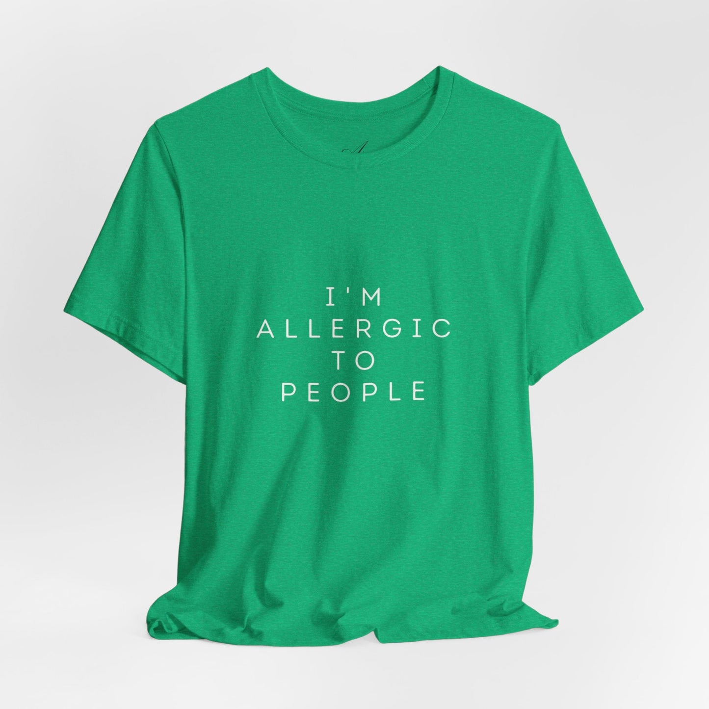 Funny Graphic Tee, Unisex Allergy Humor Shirt, Introvert Gift, Casual Wear, Quirky T-Shirt - Metamorphosis Creations