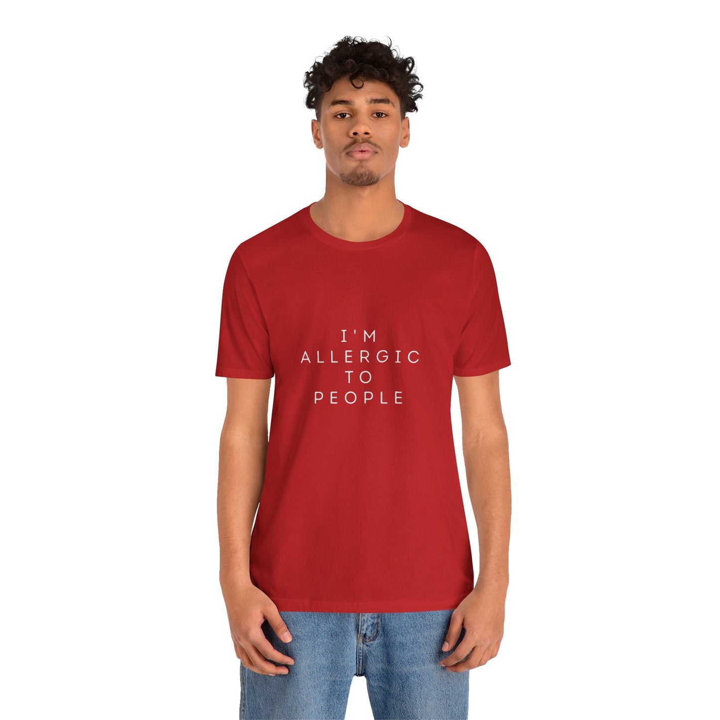 Funny Graphic Tee, Unisex Allergy Humor Shirt, Introvert Gift, Casual Wear, Quirky T-Shirt - Metamorphosis Creations