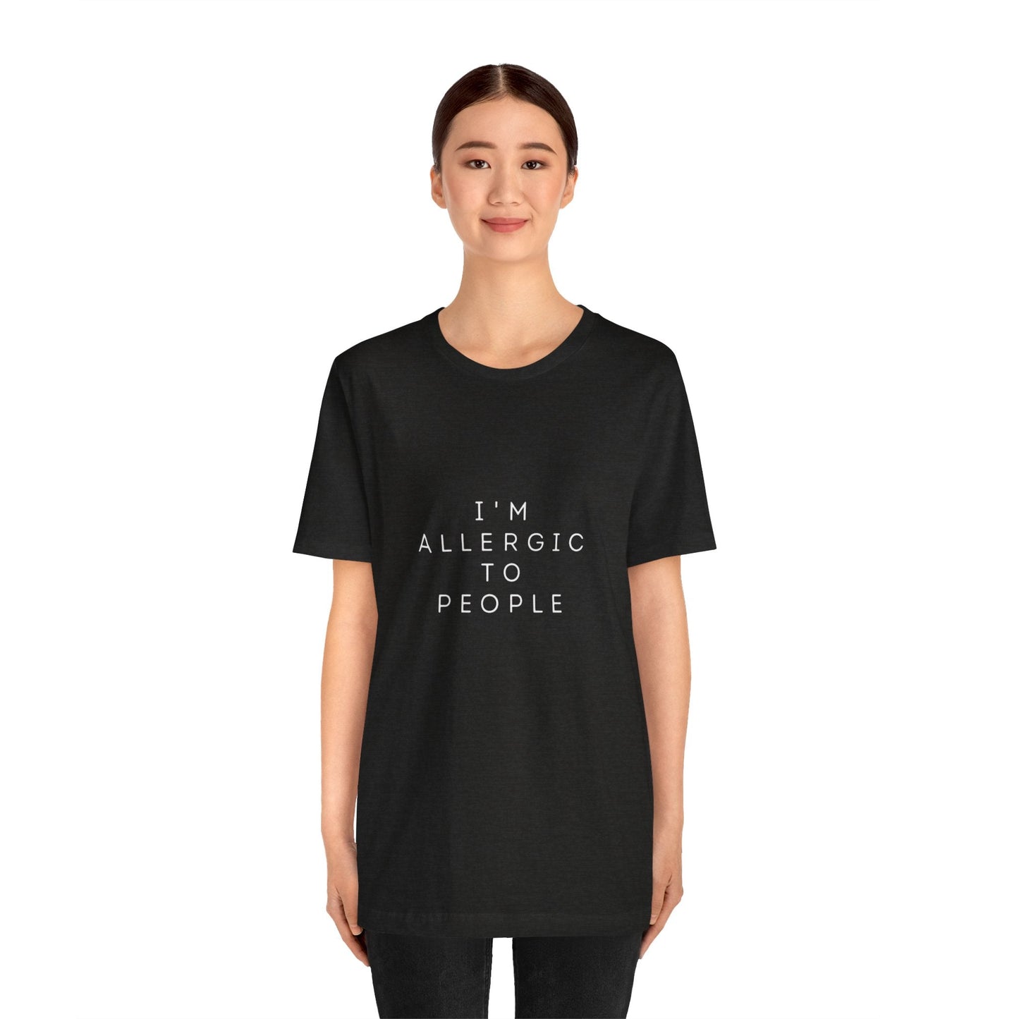 Funny Graphic Tee, Unisex Allergy Humor Shirt, Introvert Gift, Casual Wear, Quirky T-Shirt - Metamorphosis Creations