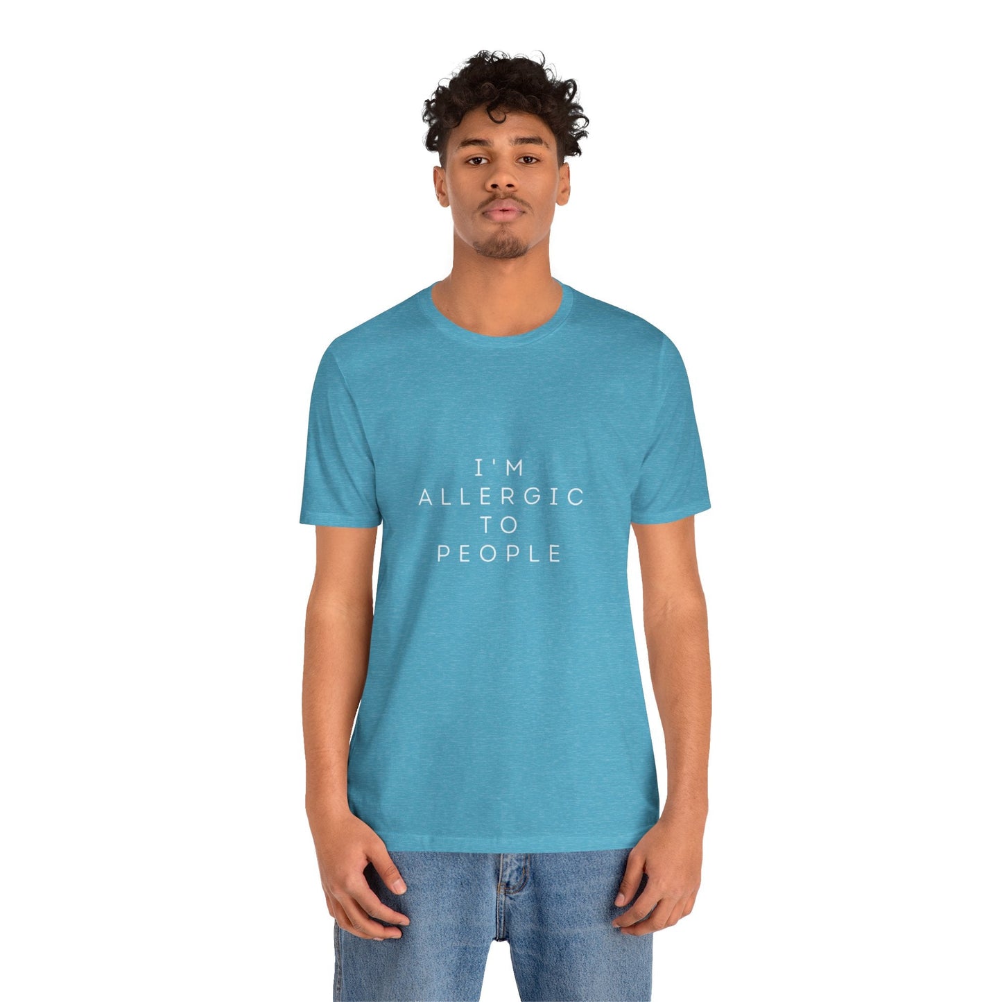Funny Graphic Tee, Unisex Allergy Humor Shirt, Introvert Gift, Casual Wear, Quirky T-Shirt - Metamorphosis Creations