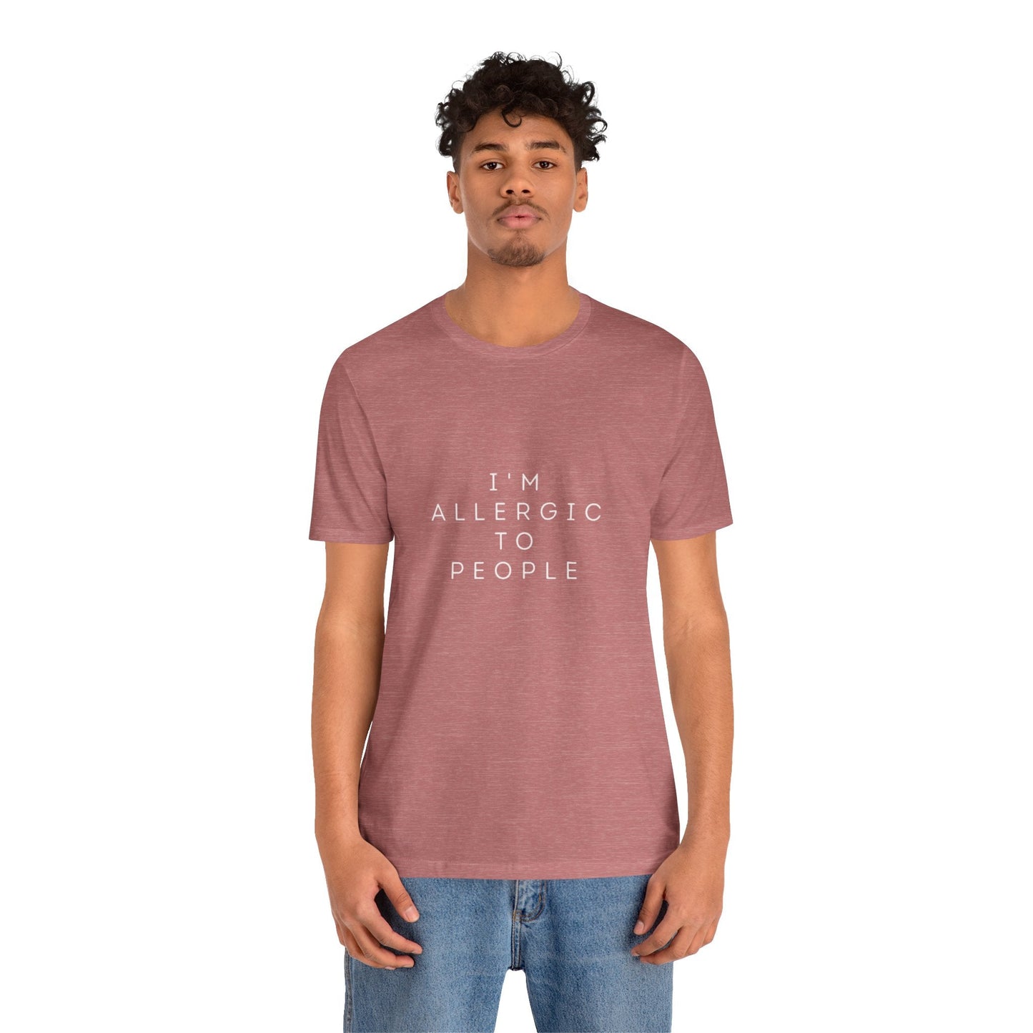 Funny Graphic Tee, Unisex Allergy Humor Shirt, Introvert Gift, Casual Wear, Quirky T-Shirt - Metamorphosis Creations
