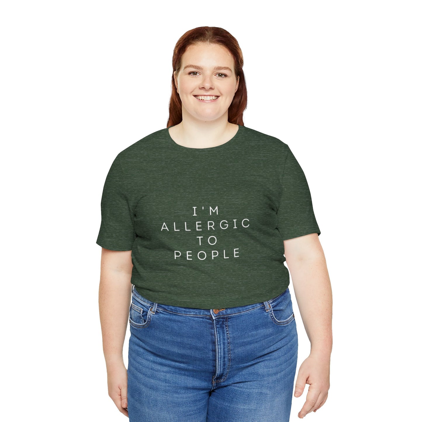 Funny Graphic Tee, Unisex Allergy Humor Shirt, Introvert Gift, Casual Wear, Quirky T-Shirt - Metamorphosis Creations