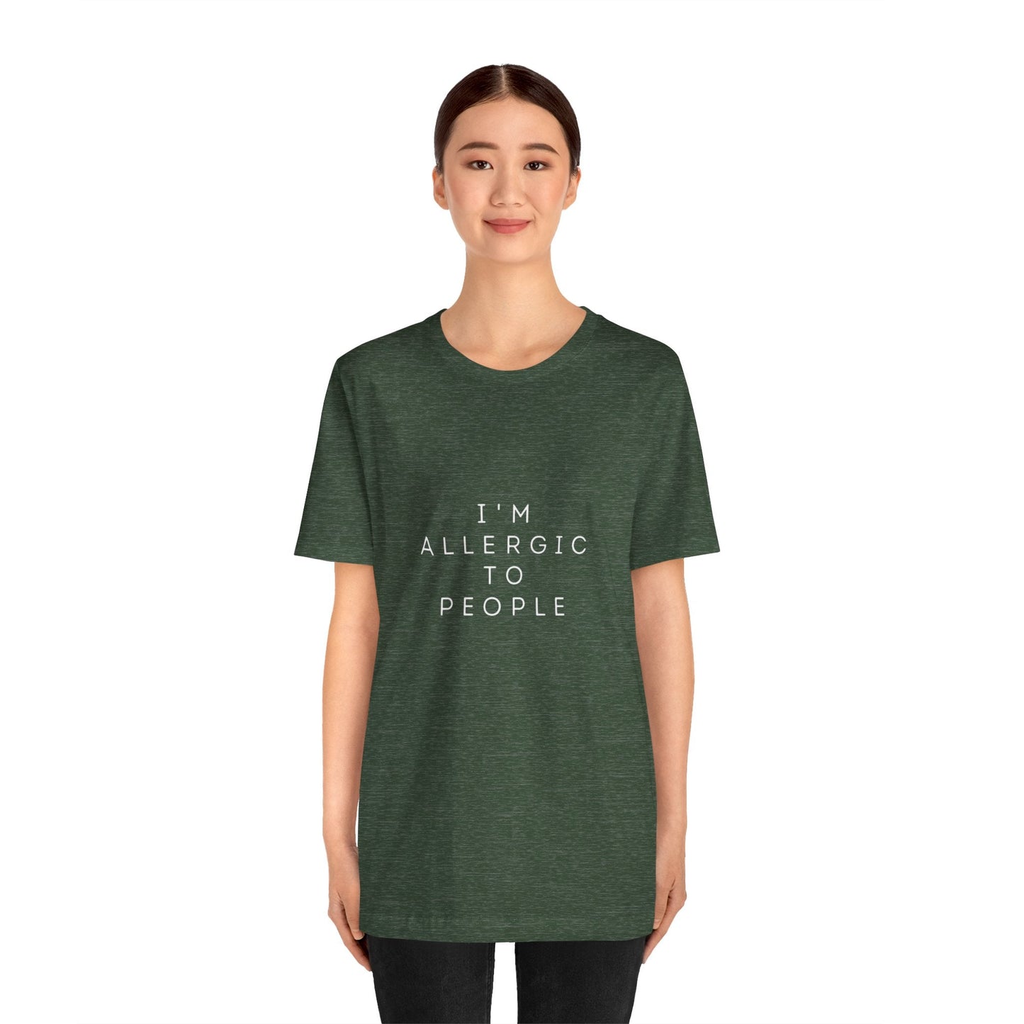 Funny Graphic Tee, Unisex Allergy Humor Shirt, Introvert Gift, Casual Wear, Quirky T-Shirt - Metamorphosis Creations